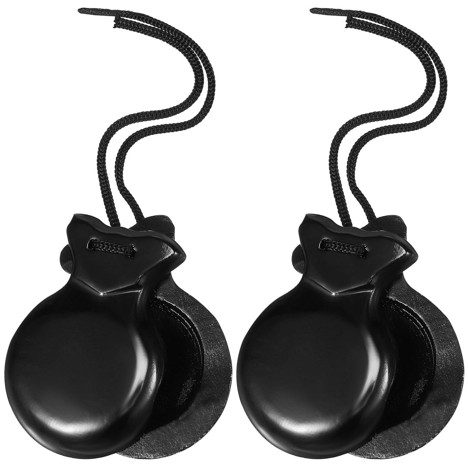 ERINGOGO 1 Pair Wooden Castanets Spanish Handmade Castanets Traditional Hand Percussion Castanets Educational Musical Percussion