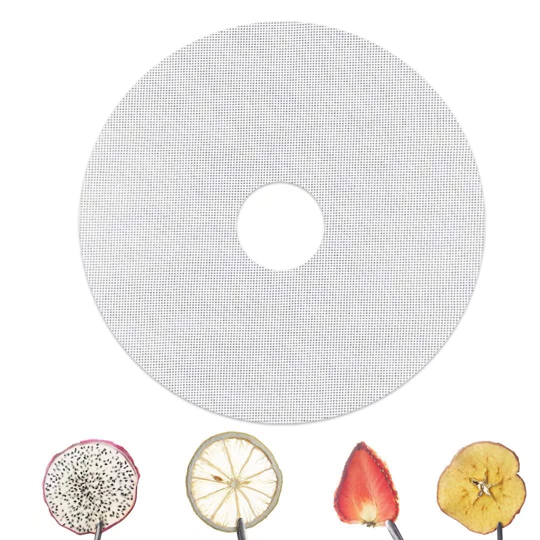 Ouosy 7Pcs Reusable Dehydrator Sheets For Dehydrator, Round Silicone Dehydrator Mats For Fruit, 13 Inch Premium Non Stick Food D