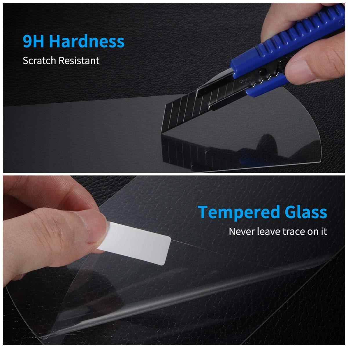 Moonlinks Gmc Screen Protector For 2015 2021 Gmc Sierra/Canyon Chevy Silverado/Colorado, 9H Hardness Anti Glare Scratch Fingerprint Tempered Glass Center 8 Inch Screen Protector