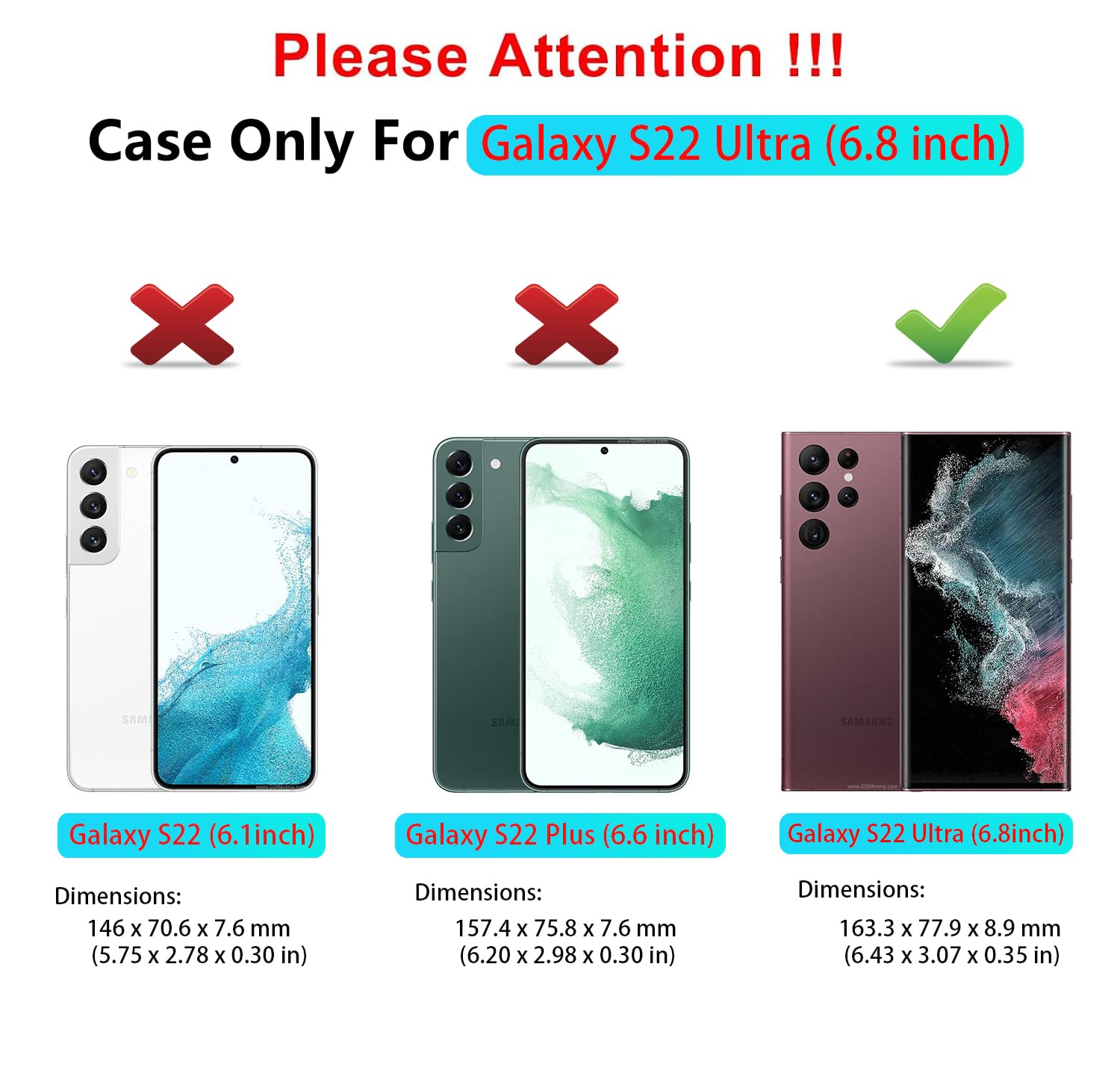 Sunstory For Samsung Galaxy S22 Ultra 5G Case With Hd Screen Protector & Slide Camera Cover & Rotated Ring Kickstand, [Military