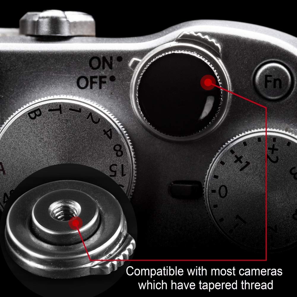 Camera Shutter Button (2 Pack/Black) Upscale And Delicate Soft Shutter Release Button