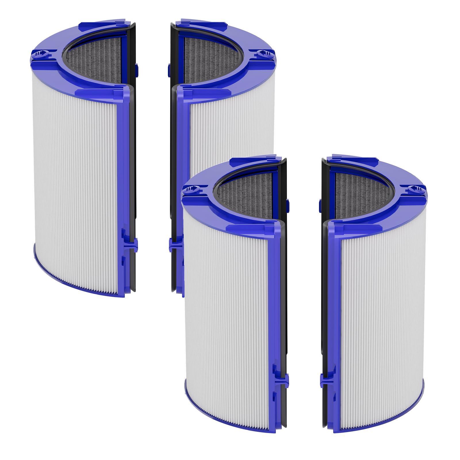 Leemone True Hepa+Carbon Filter 2 Pack Replacement For Dyson Ph01 Ph02 Ph03 Hp06 Tp06 Hp07 Tp07 Hp09 Tp09 360 Combi Glass Purify