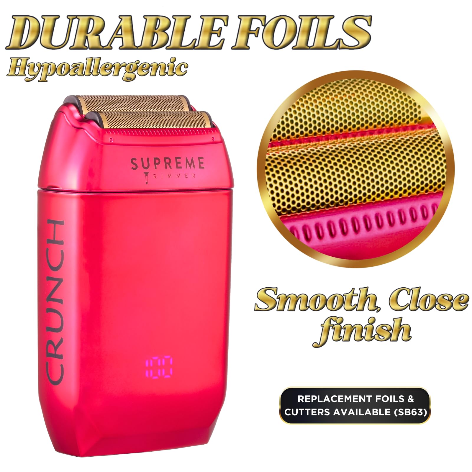 Supreme Trimmer Replacement For Crunch Stf602 (Pink Foils & Cutters)