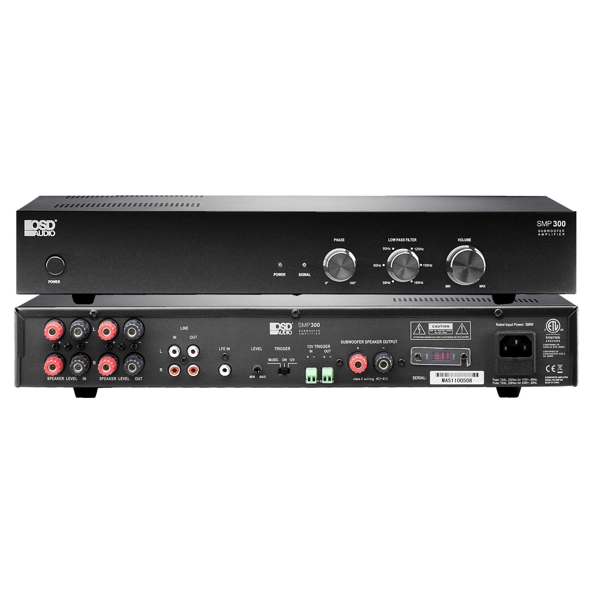 OSD Audio SMP300 Class D Digital Subwoofer Amplifier Rated at 500W Max