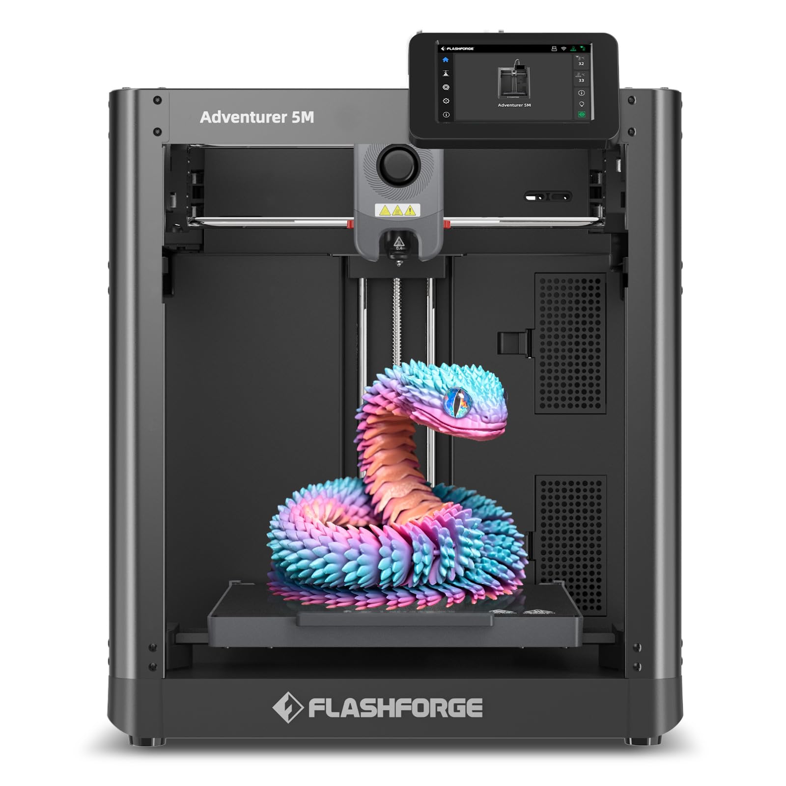 Flashforge Adventurer 5M 3D Printer With Fully Auto Leveling, Max 600Mm/S High Speed Printing, 280C Direct Extruder With 3S Deta