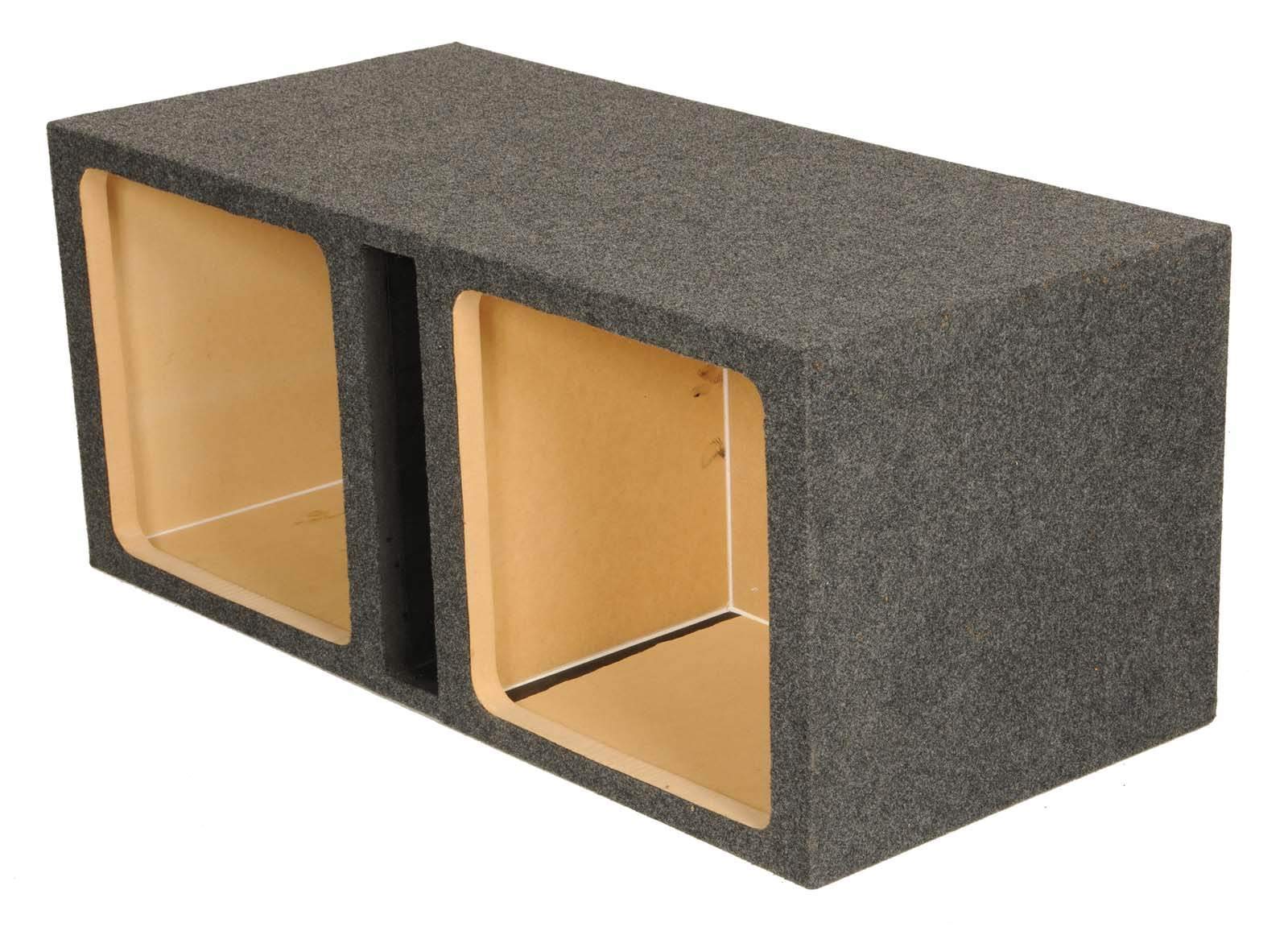 Q Power Hd215 15 Dual Heavy Duty Vented Square Subwoofer Sub Enclosure Box