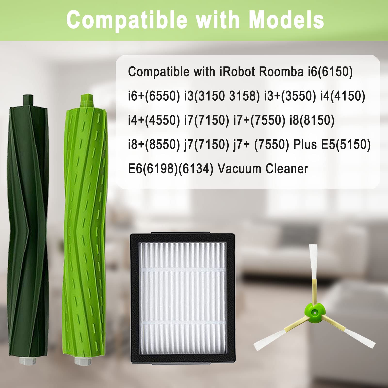 22 Pack Roomba Replacement Parts For Irobot Roomba I7 I7+ I3 I3+ I4 J7J7+/Plus I6 I6+ I5+J5+ I8 +/Plus E5 E6 E7 I & E & J Series