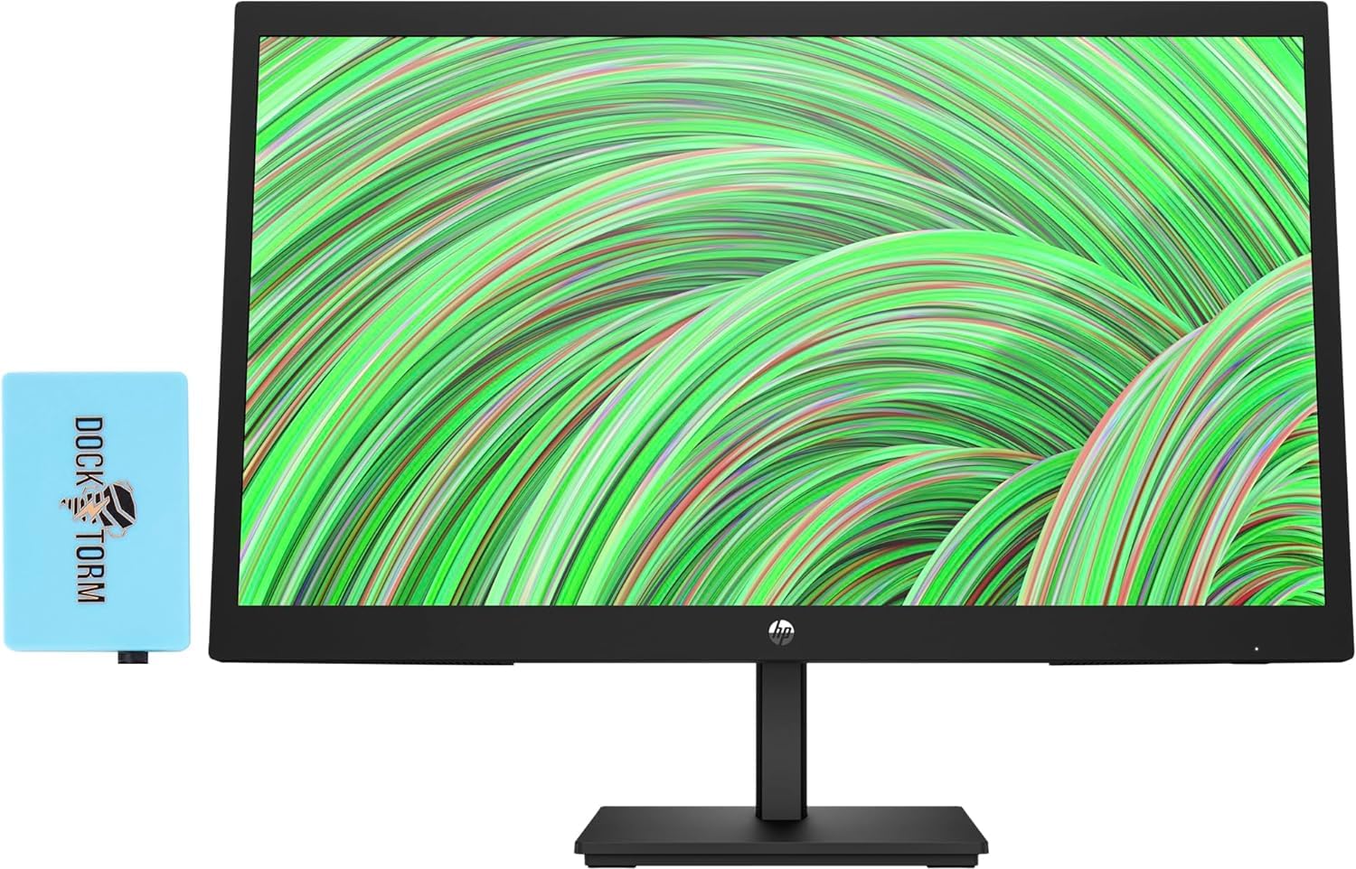 Hp V22V G5 Freesync Monitor 65P56Aa#Aba Bundle With Docztorm Dock, 22'' Fhd Va (1920X1080) 75Hz Display, 1 Hdmi 1.4, 1 Vga, Vesa