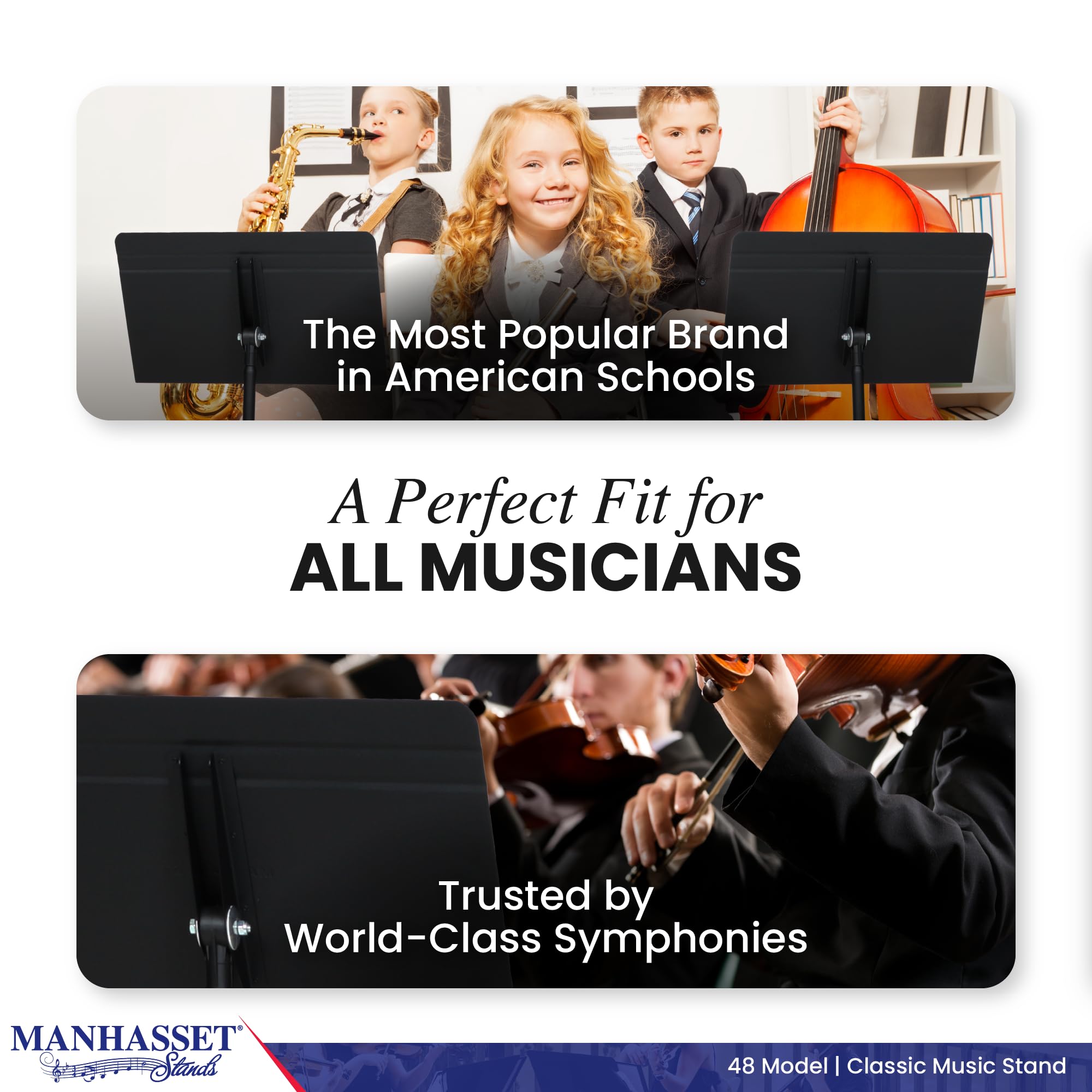 Manhasset 4801 M48 Symphony Music Stand Ac48S