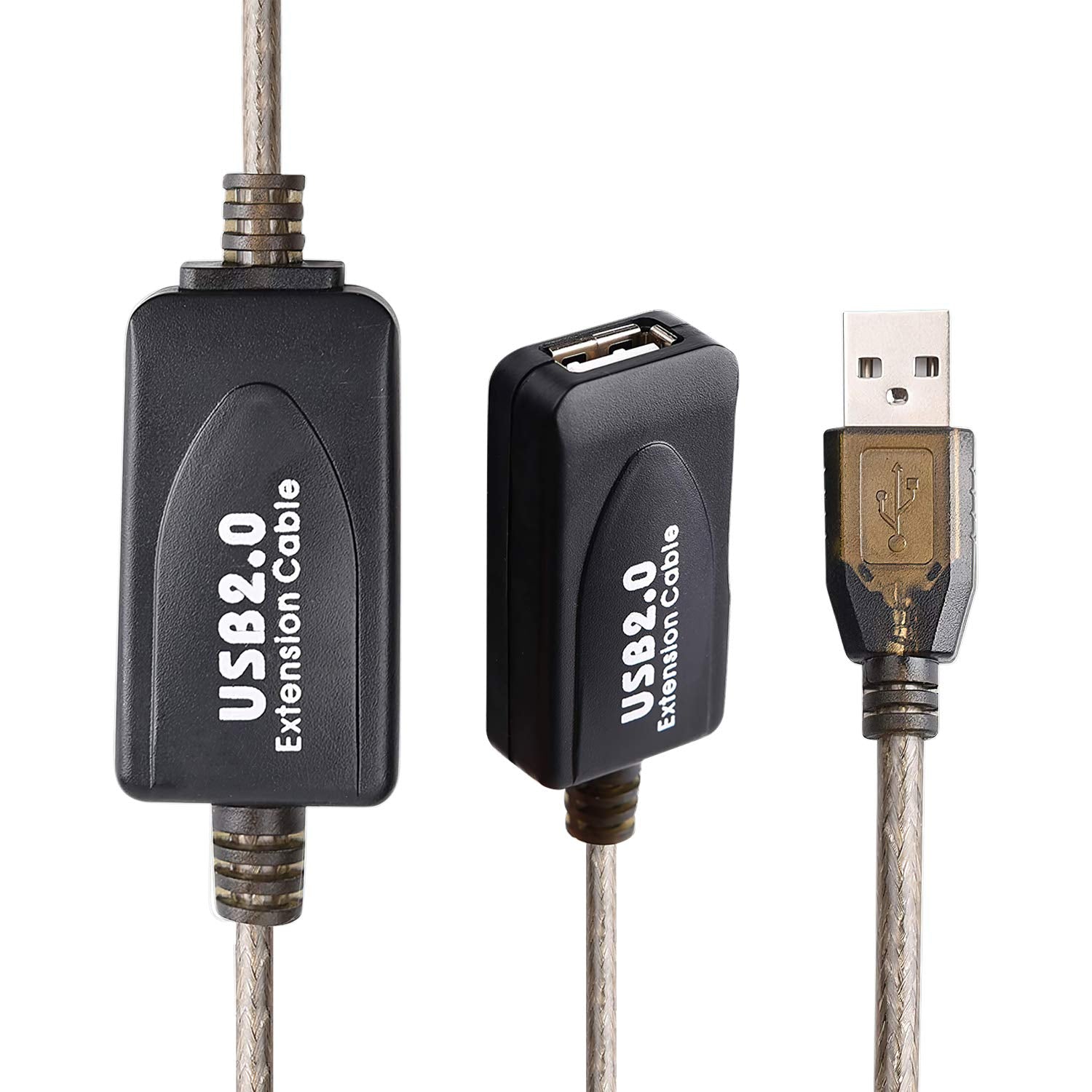 Ggmty 65 Ft Usb Extension Cable, Usb 2.0 Type A Male To A Female Active Repeater Extension Cable 65 Ft, High Speed 480 Mbps