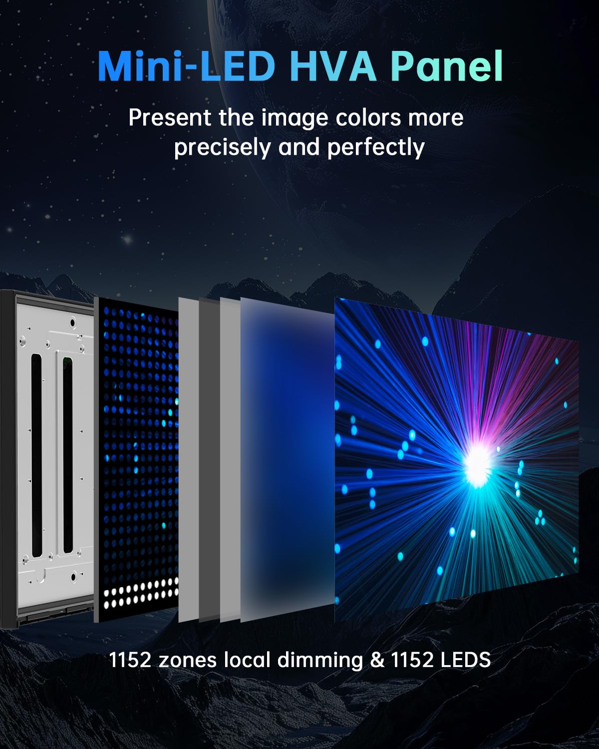 Ktc 27 Inch Mini Led Gaming Monitor - 1440P Monitor 2K, Hdr1400, 180Hz, Adaptive Sync, 148% Srgb, Hdmi 2.0 X 2, Displayport 1.4