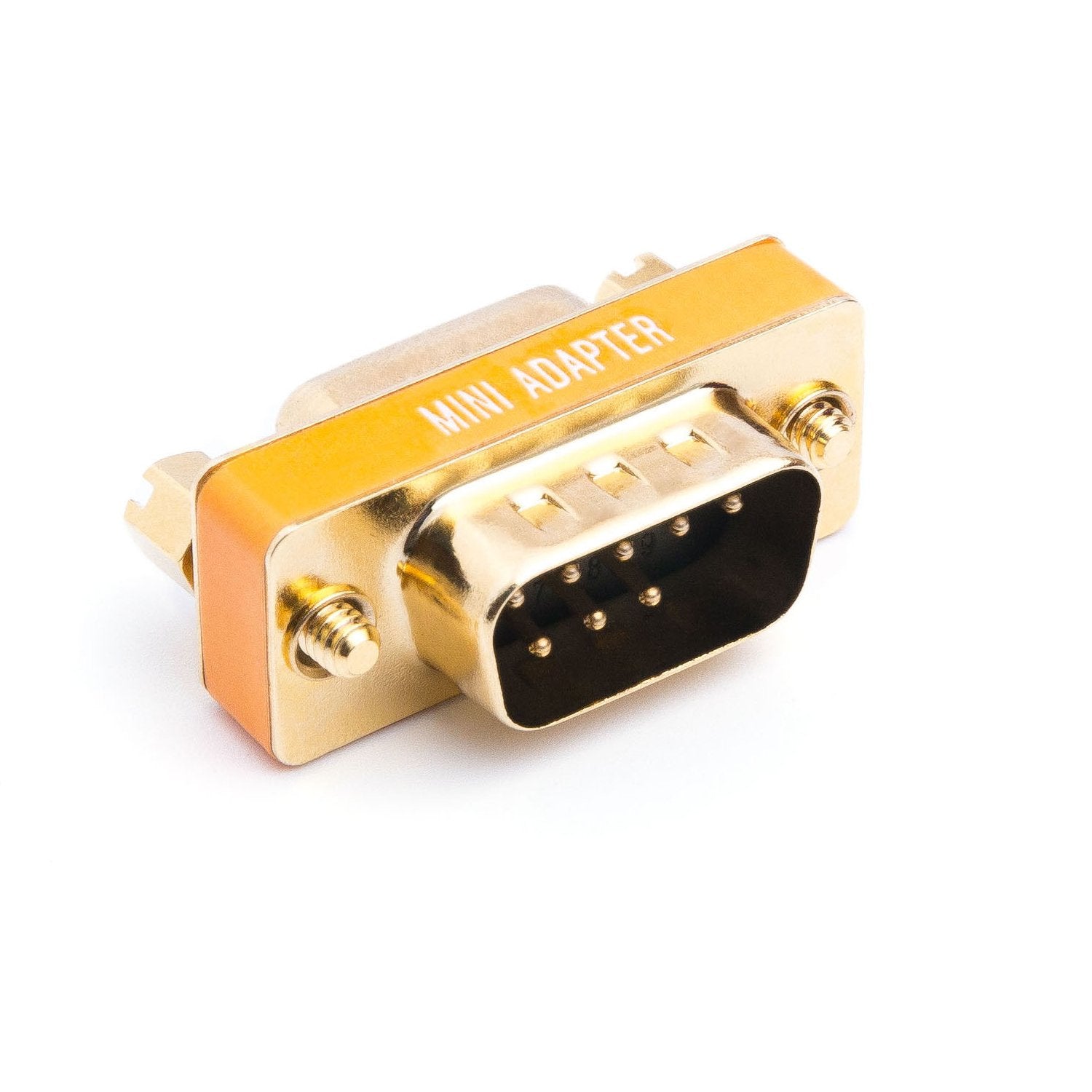 Arnorin Db9 Null Modem Adapter Male To Female Slimline Data Transfer Serial Port Adapter Gold Plated 2 Pack