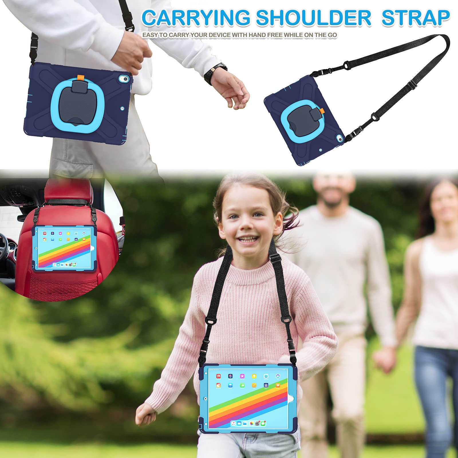 Batyue Ipad Pro 10.5 Case 2017 Released/Ipad Air 3Rd Generation Case 2019 Release; Rugged Heavy Duty Protective Cover With Penci