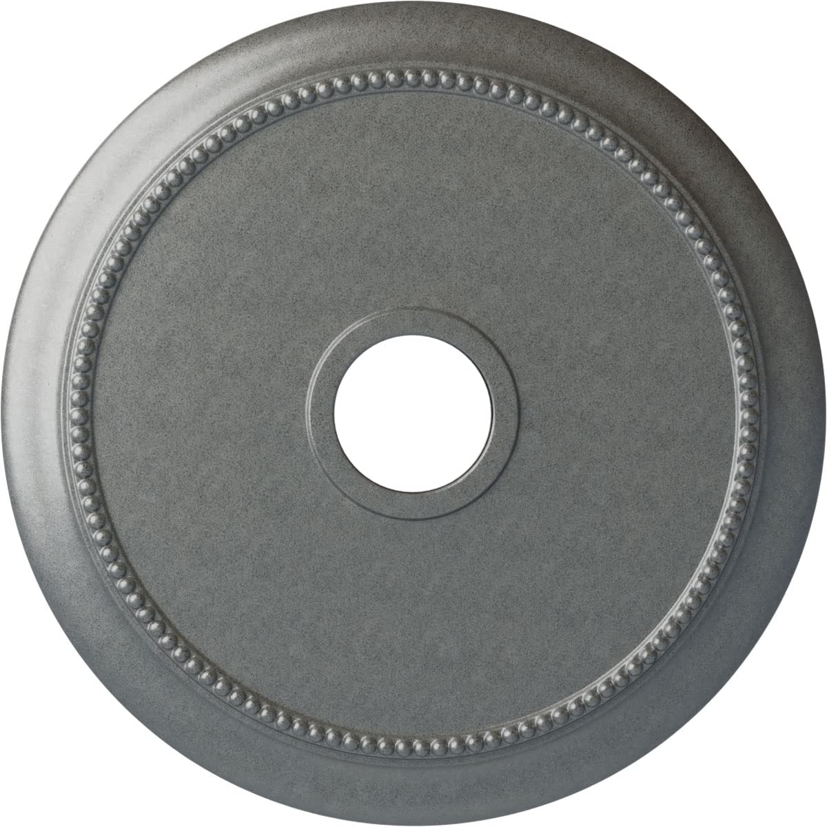24 1/8OD x 4 3/8ID x 2 1/4P Crendon Ceiling Medallion (Fits Canopies up to 4 3/8), Hand-Painted Platinum