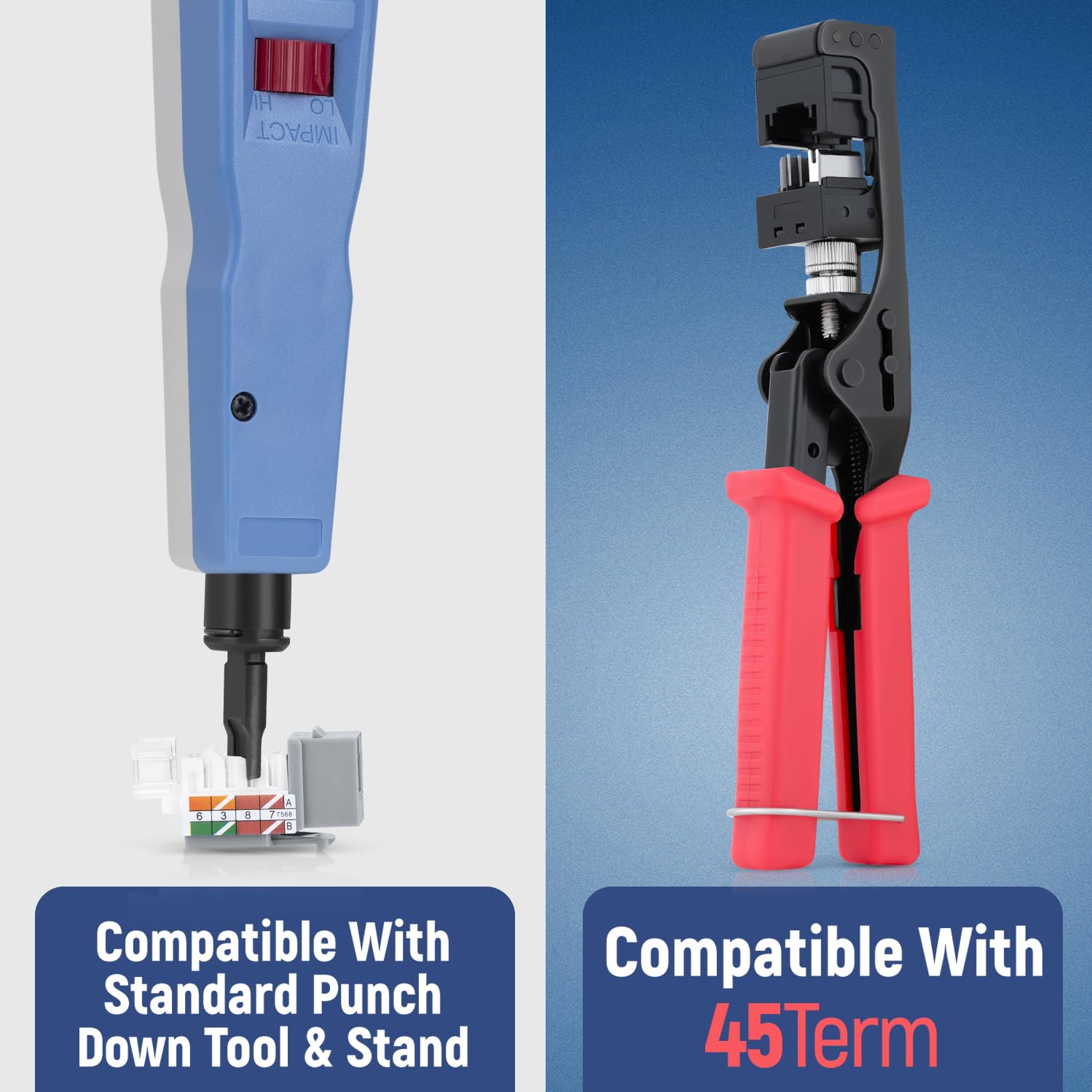 Everest Media Solutions 45 Angled Cat6 Keystone Jack In Grey   Slim Profile Rj45 Ethernet Connector   Compatible With 45 Angled