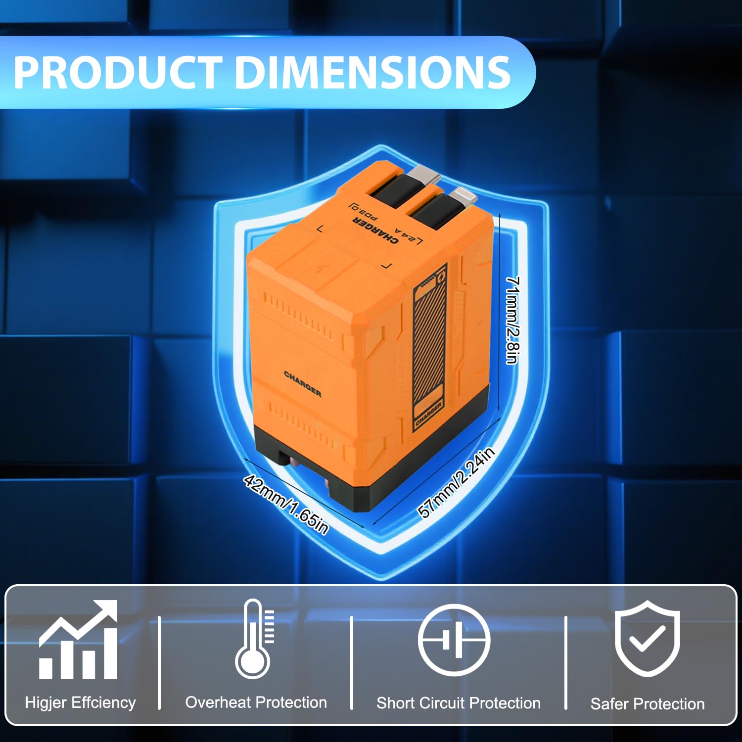 2 In 1 Compatible With 120W Fast Charger, 2025 New Retractable Wall Fast Charger Module, Portablecharger With All In 1 Foldable