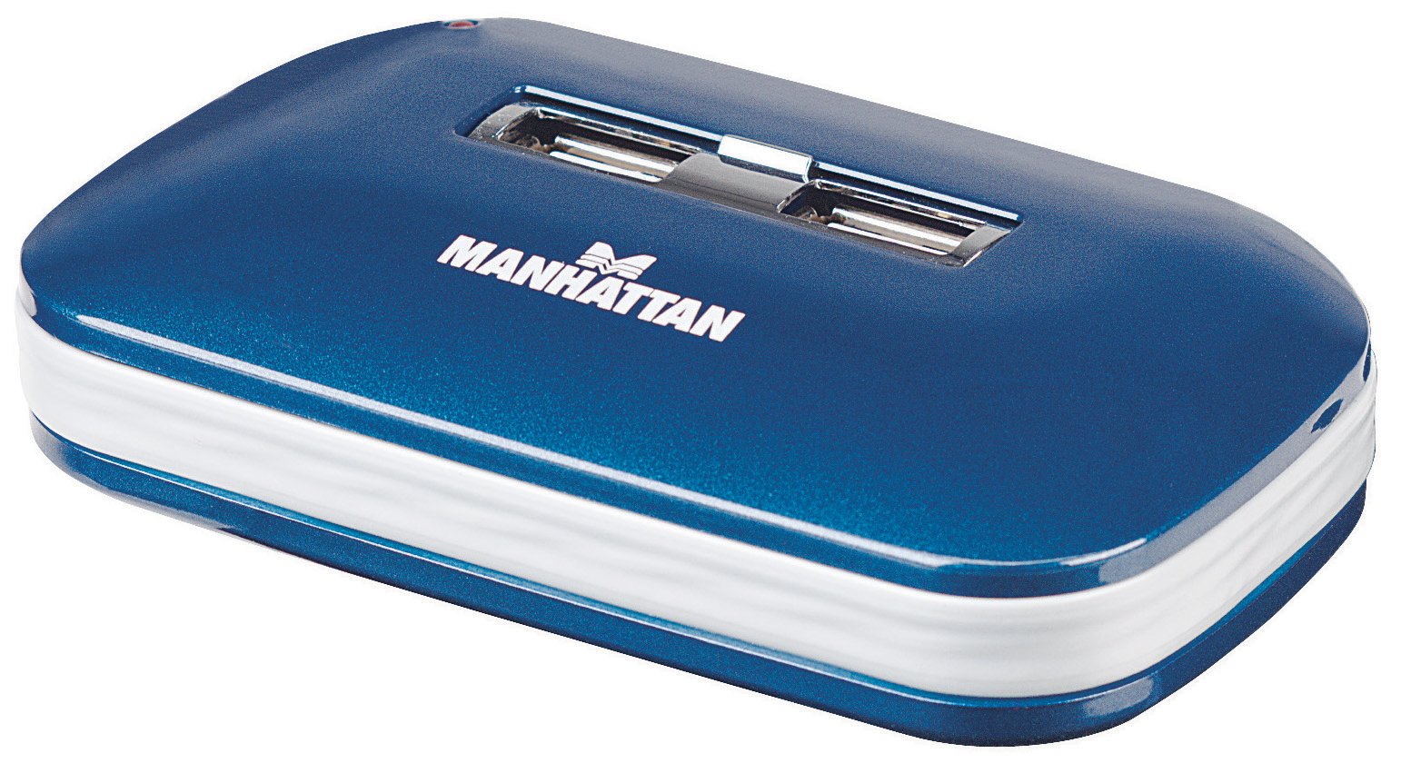 Manhattan 7 Port Usb 2.0 Ultra Hub, Plug And Play C Windows And Mac Compatible (161039)