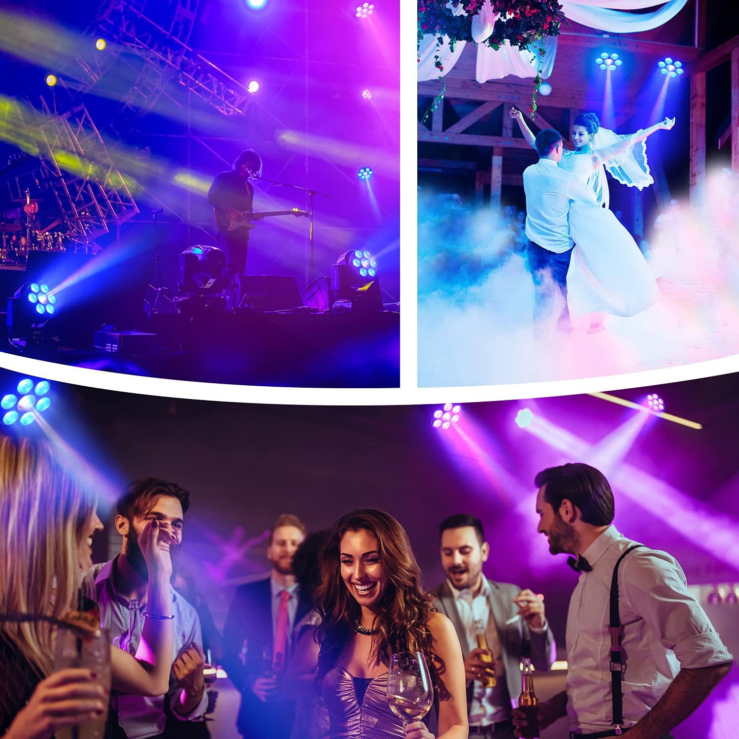 Betopper Moving Head Rgbw, Dj Lights, Sound Activated/Dmx Lighting, Moving Head Lights For Stage, Party, Live, Dj, Bar, Disco Li