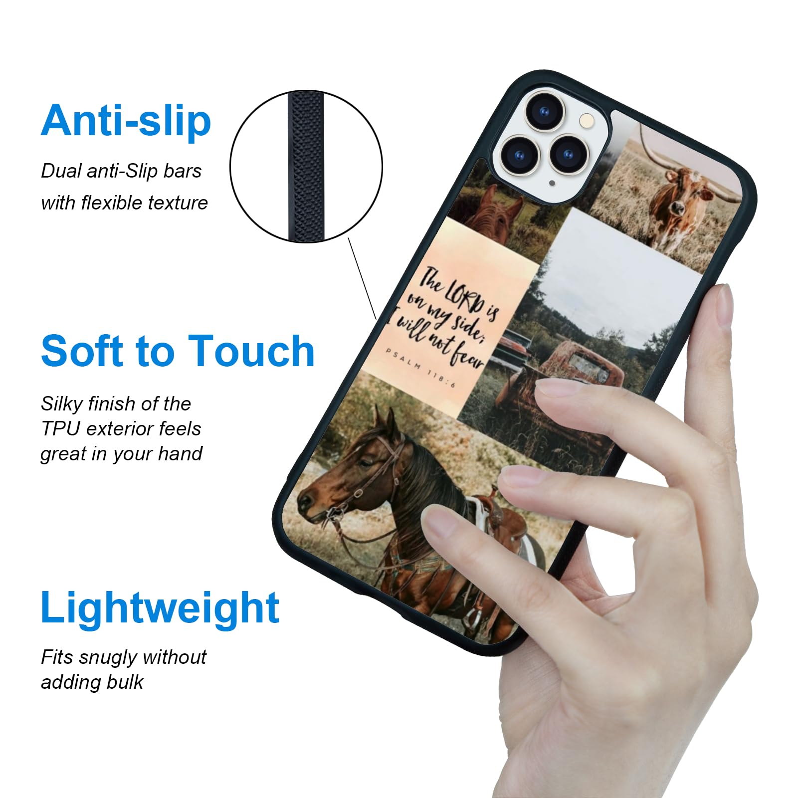 Traday Western Phone Case Compatible With Iphone 11 Pro Max Horse Phone Case