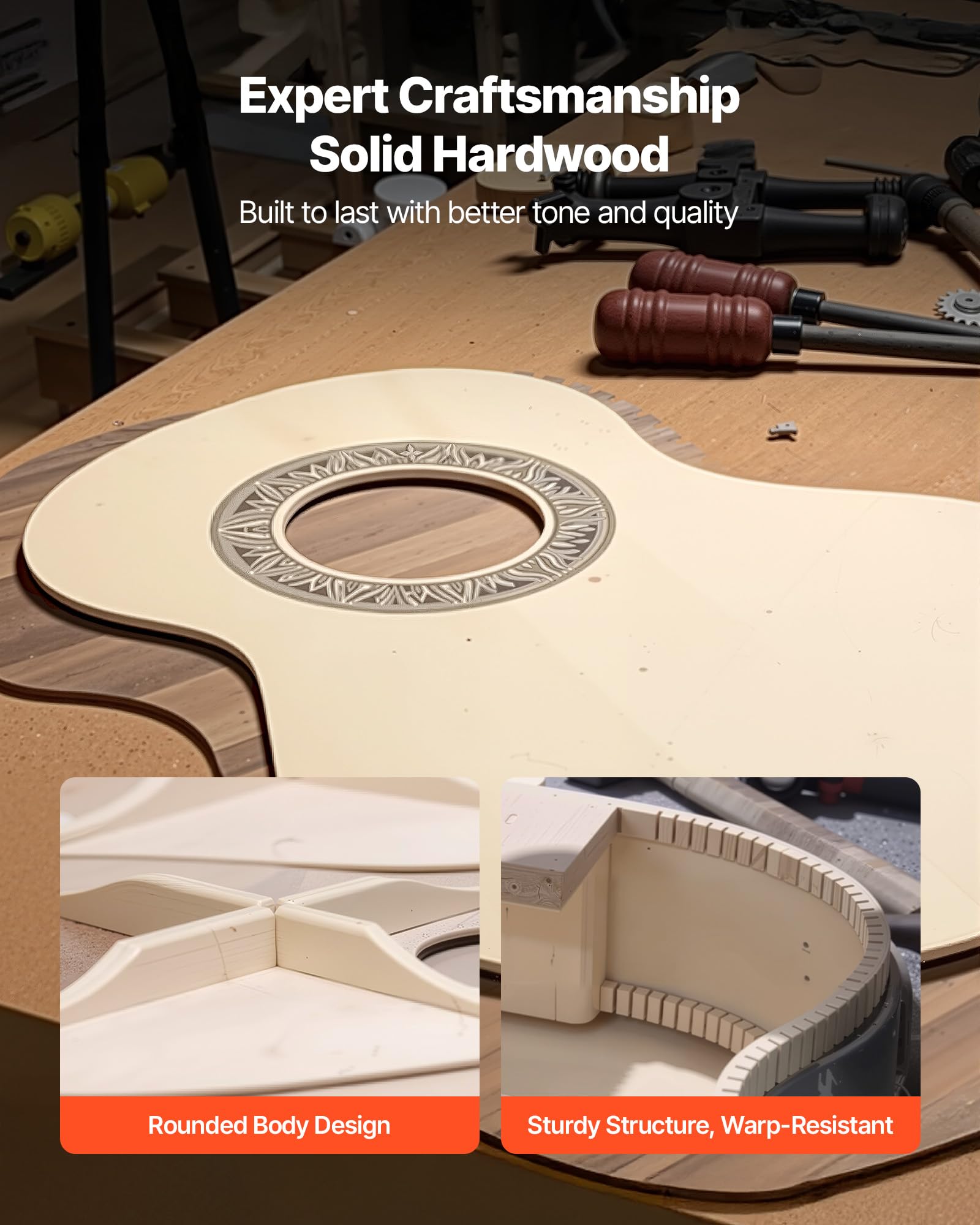 Vevor 36 Acoustic Guitar For Kids Beginners Youth, 3/4 Junior Size Classical Guitar With Nylon Strings & Full Starter Kit (Gig B