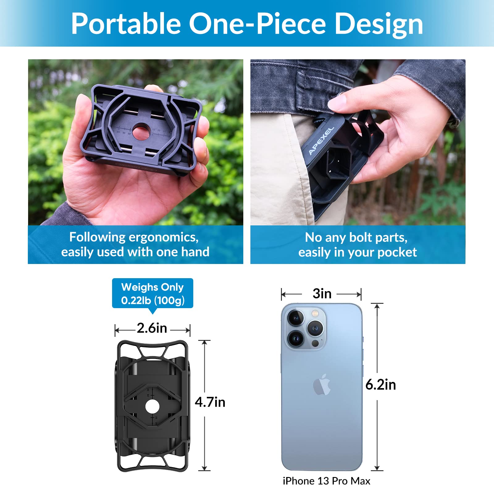 Apexel Telescope Phone Adapter, Binocular Photo Adapter For Android & Iphone, Phone Holder Mount For Telescope, Monocular, Binoc