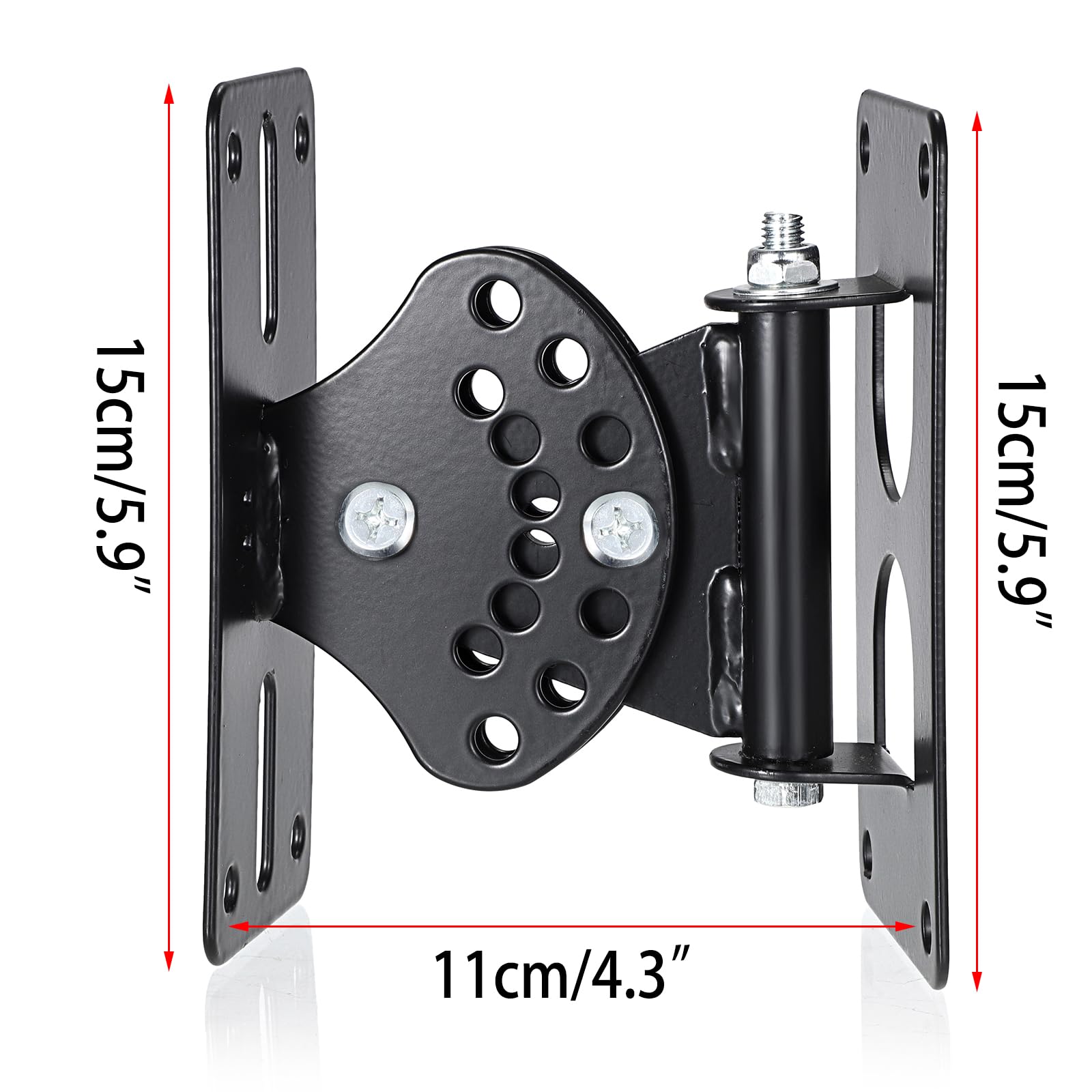 Juxyes Heavy Duty Surround Sound Speaker Wall Mount Bracket, Swivel Mounting Brackets For Sound Bar Sound Box Loudspeaker, Load