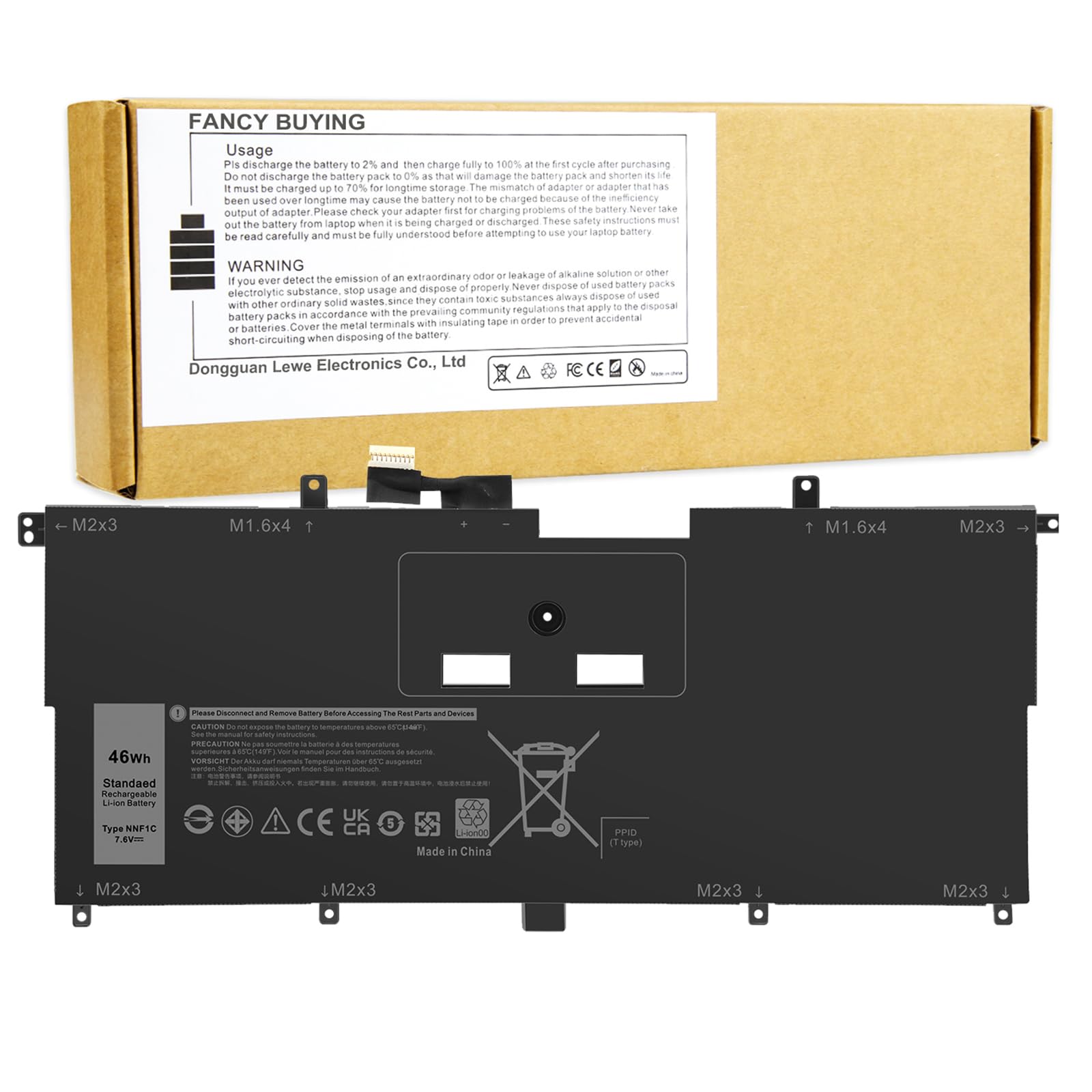 Fancy Buying Nnf1C Laptop Battery For Dell Xps 13 2 In 1 9365 Xps 13 9365 2 In 1 2017 Xps 13 9365 D1605Ts D1805Ts D2805Ts D3605T