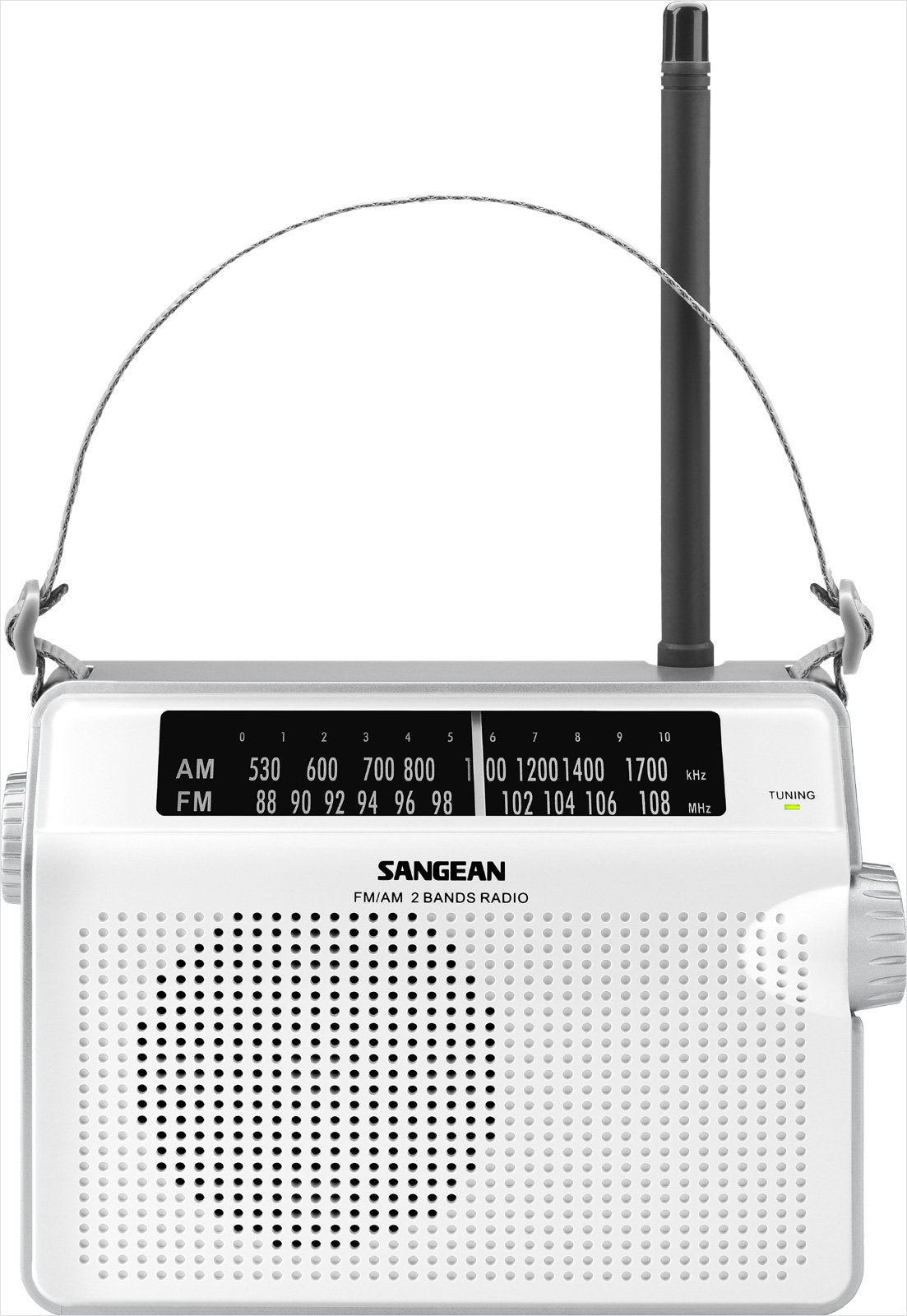 Sangean Pr-D6Wh Am/Fm Compact Analog Portable Radio