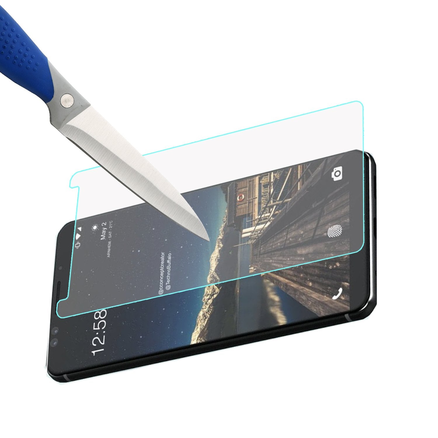 Mr.Shield Designed For Htc U12+ / Htc U12 Plus [Tempered Glass] [2 Pack] Screen Protector [Japan Glass With 9H Hardness] With Li