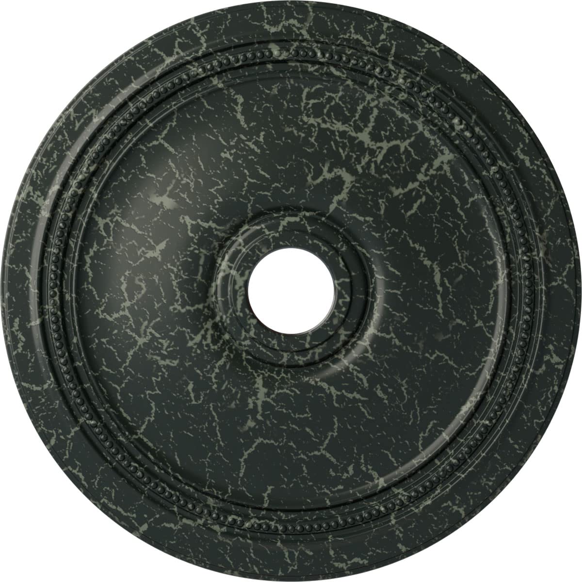 Ekena Millwork CM24DIPTC Diane Ceiling Medallion, 24OD x 3 5/8ID x 1 1/4P (Fits Canopies up to 6 1/4), Hand-Painted Painted Turt