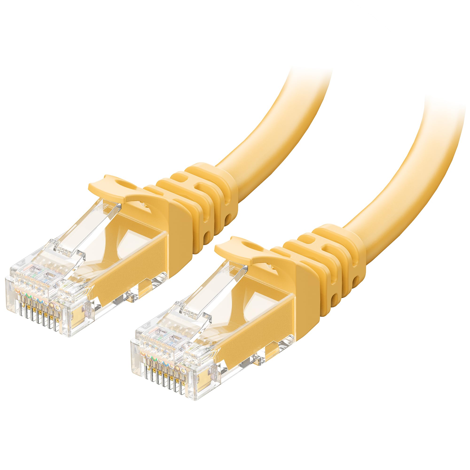 Cable Matters 10Gbps Snagless Short Cat 6 Ethernet Cable   2Ft, Cat 6 Cable, Cat6 Cord, Ethernet Cord, Yellow