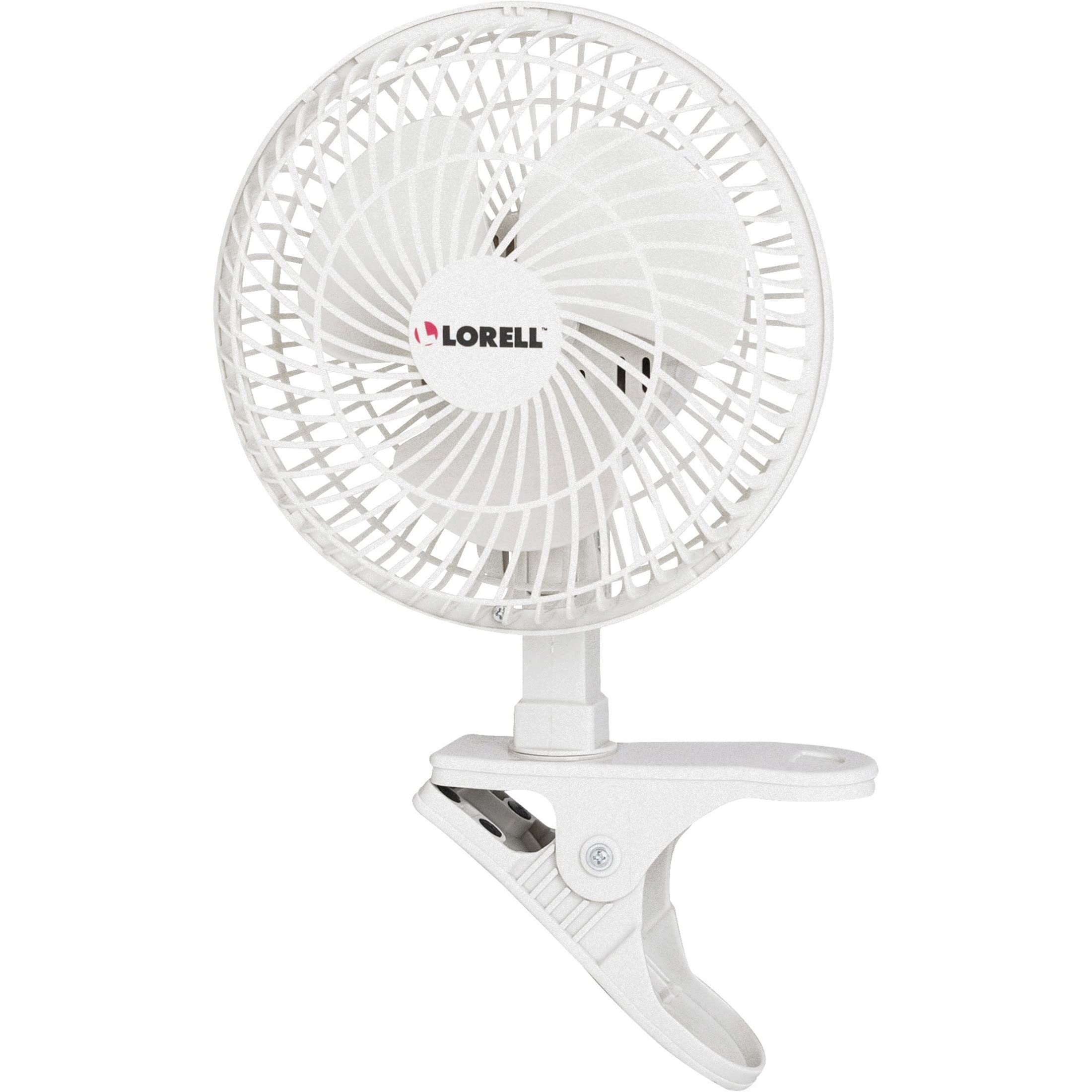 Lorell Llr44552 6'' Clip On Fan,2 Speed,5' Cord,8''X6''X9 1/2'',White