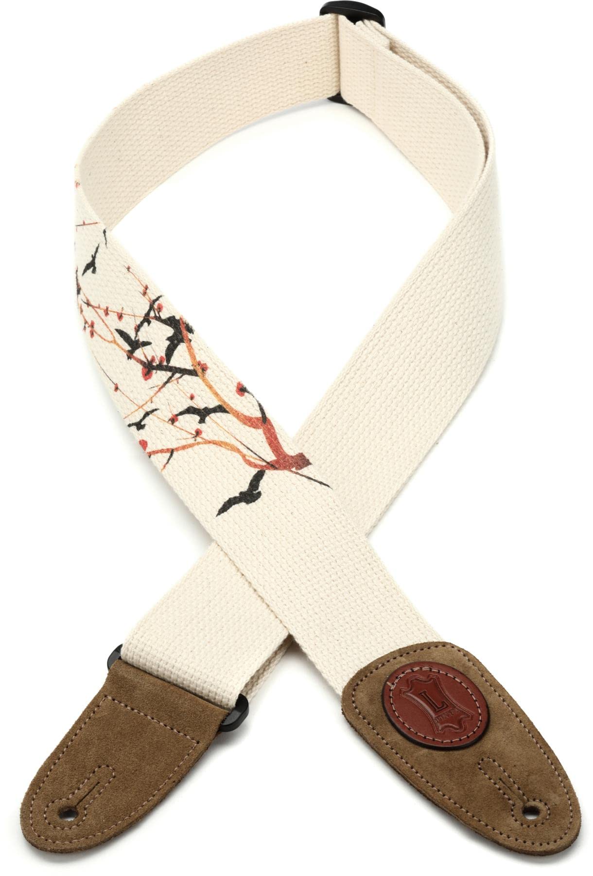 Levys Leathers 2 Cotton Guitar Strap with Urbanstyle Design Print, Suede Ends, and Triglide Adjustment (MSSC8U009)