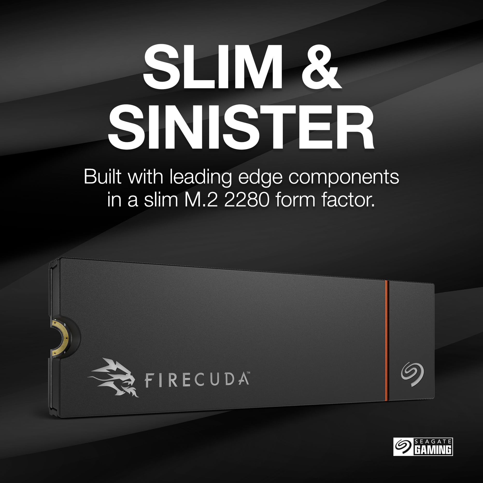 Seagate Firecuda 530R Ssd With Heatsink 2Tb Internal Solid State Drive   M.2 Pcie Gen4   4 Nvme 1.4, Speeds Up To 7400Mb/S, 2400