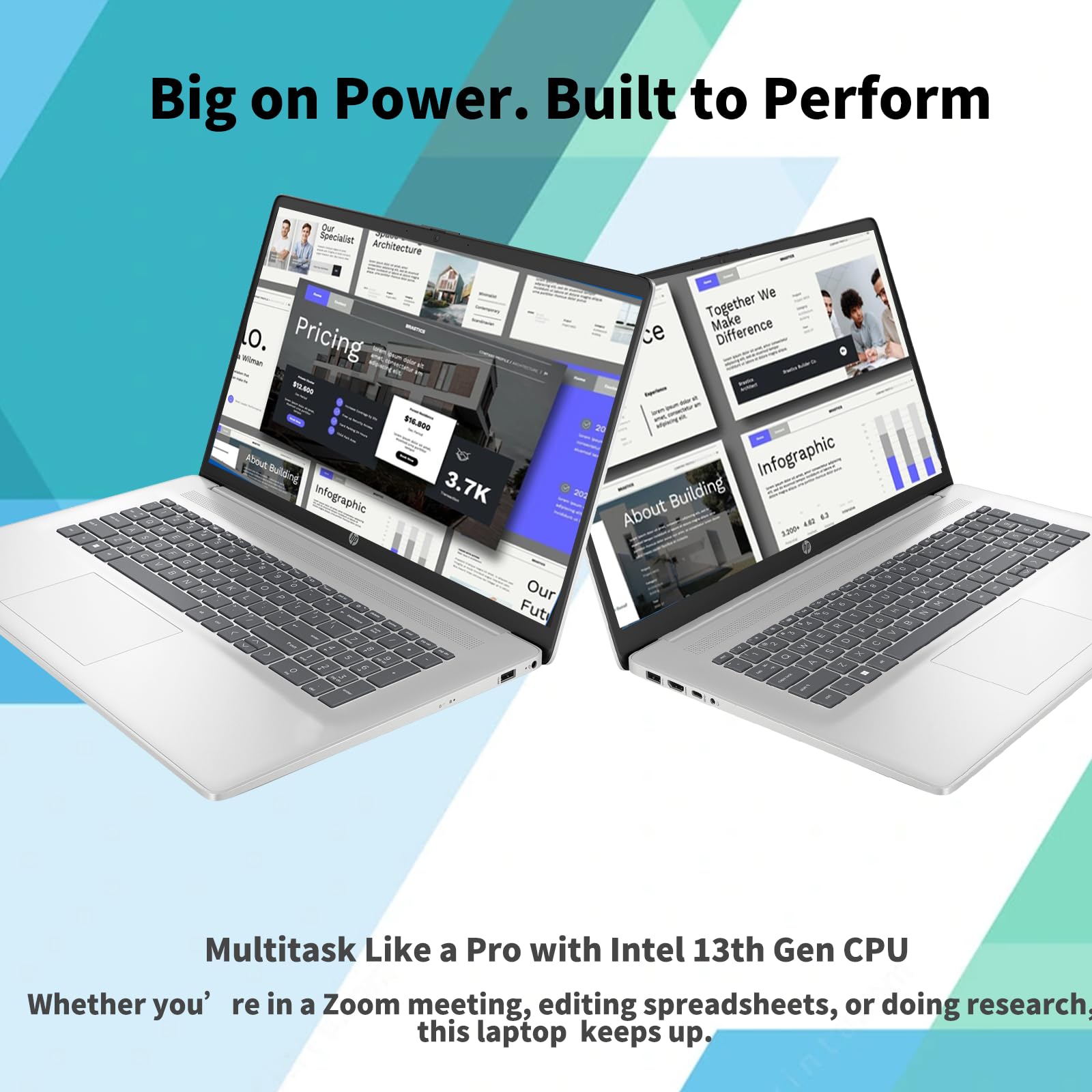 Hp 17 Business Laptop - 17.3 Hd+ Display, Intel 10-Core I5-1334U Cpu, Intel Graphics, 32 Gb Ram, 1 Tb Ssd, Wi-Fi 6, Numeric Pad,