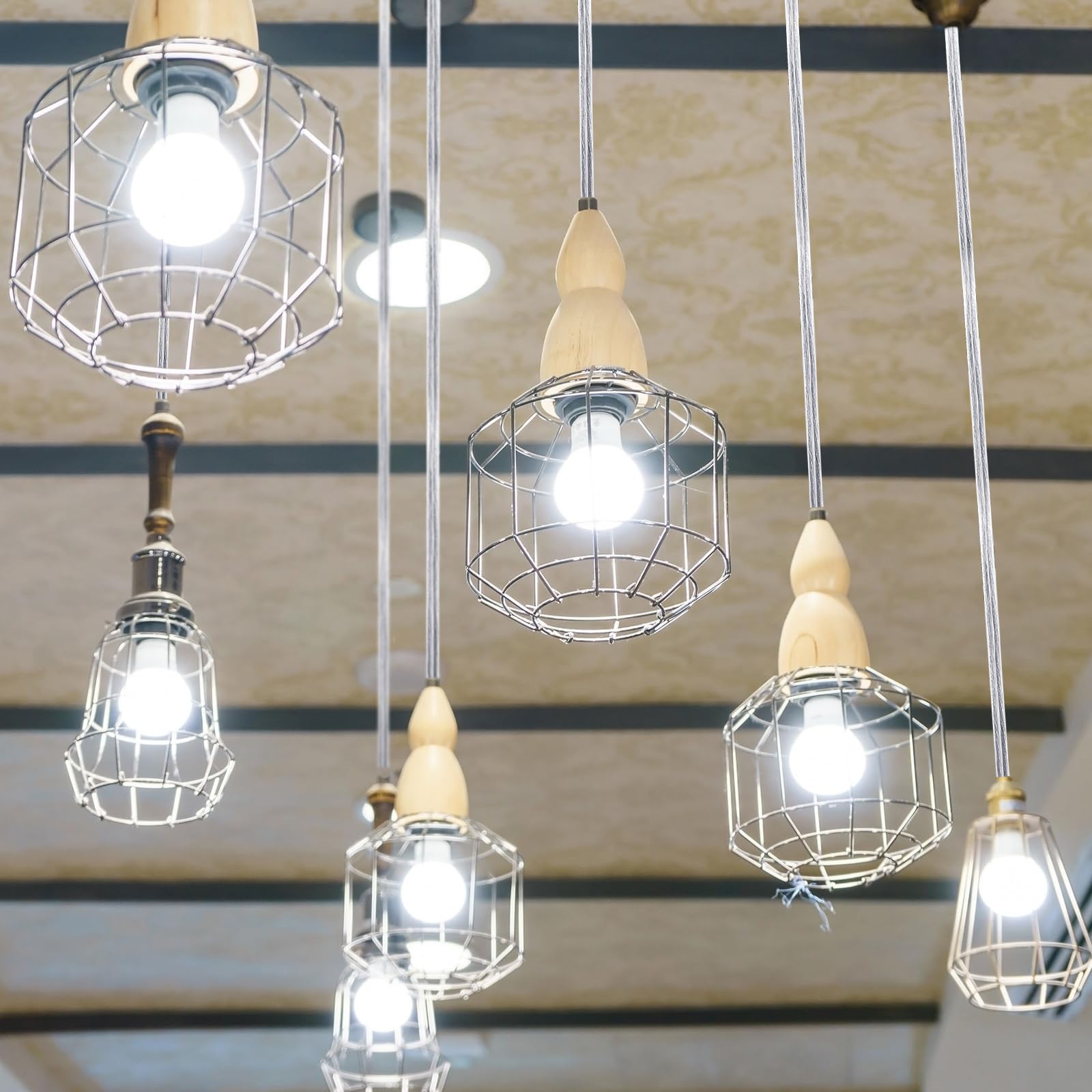 Saysurey Lamp Cord With End Plug Replacement Electric Lamp Wire Clear 18/2 Spt 1 Wire Stripped End Ready For Wiring Repair Part