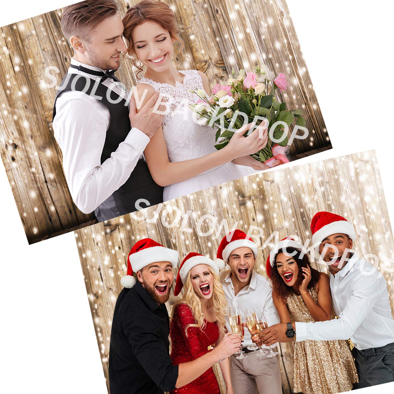 Sjoloon 6X9Ft Rustic Wood Vinyl Photography Backdrop Nostalgia Wood Floor Photo Backdrop Baby Newborn Photo Studio Props Jlt1035