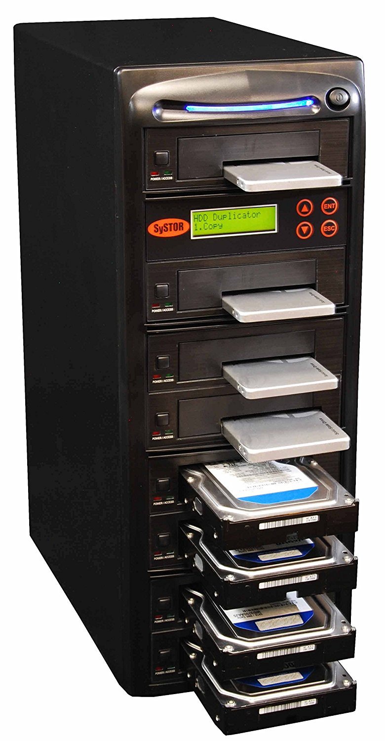 Systor 1:7 Hdd/Ssd Hard Drive Duplicator   18Gb/Min   Standalone Copier & Eraser/Sanitizer For Multiple Sata 3.5 Disk & 2.5 Soli