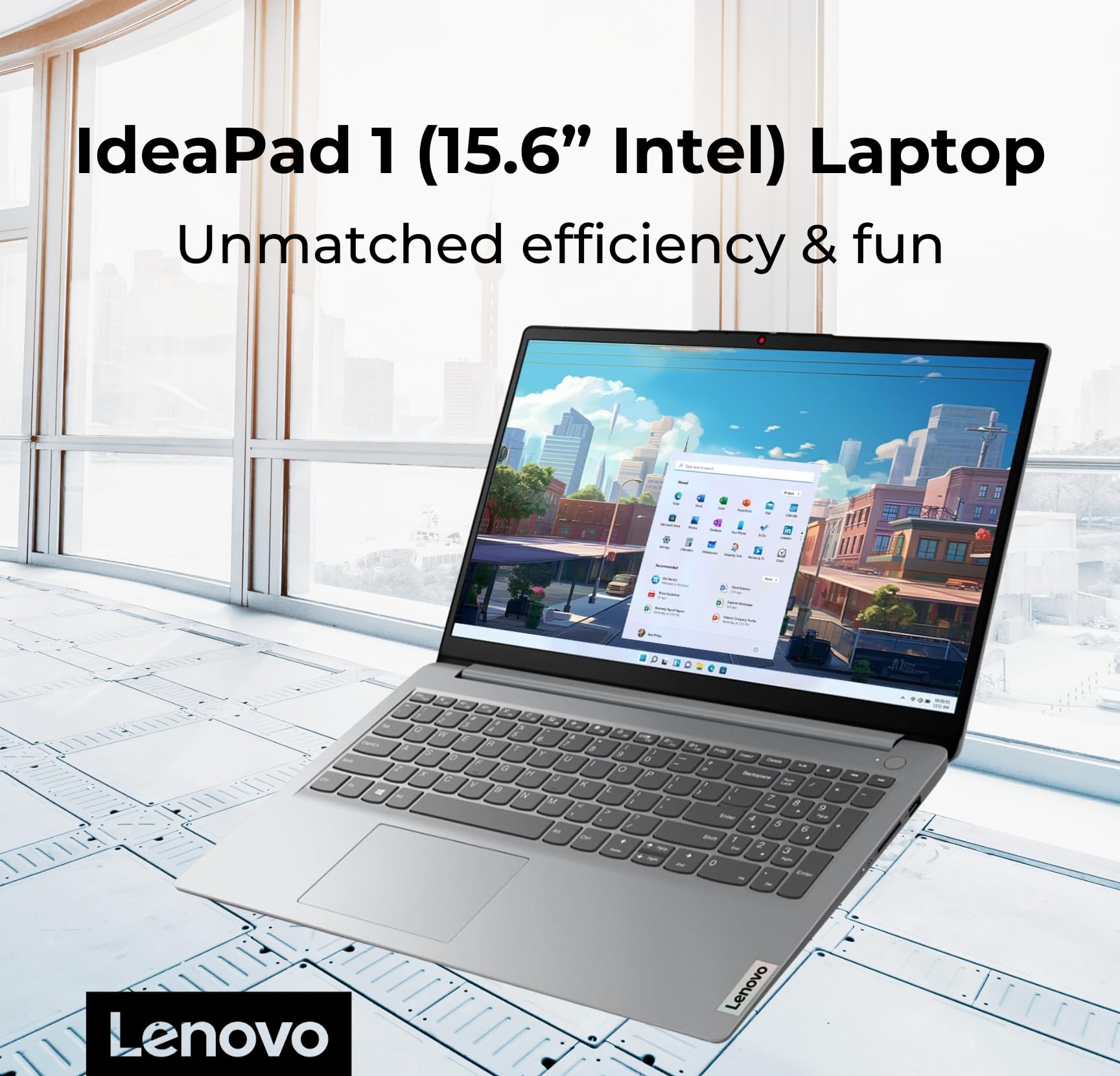 Lenovo Ideapad 1 Student Laptop, 15.6 Fhd Display, Intel Dual Core Processor, 8Gb Ram, 128Gb Ssd + 128Gb Emmc, 1 Year Office 365