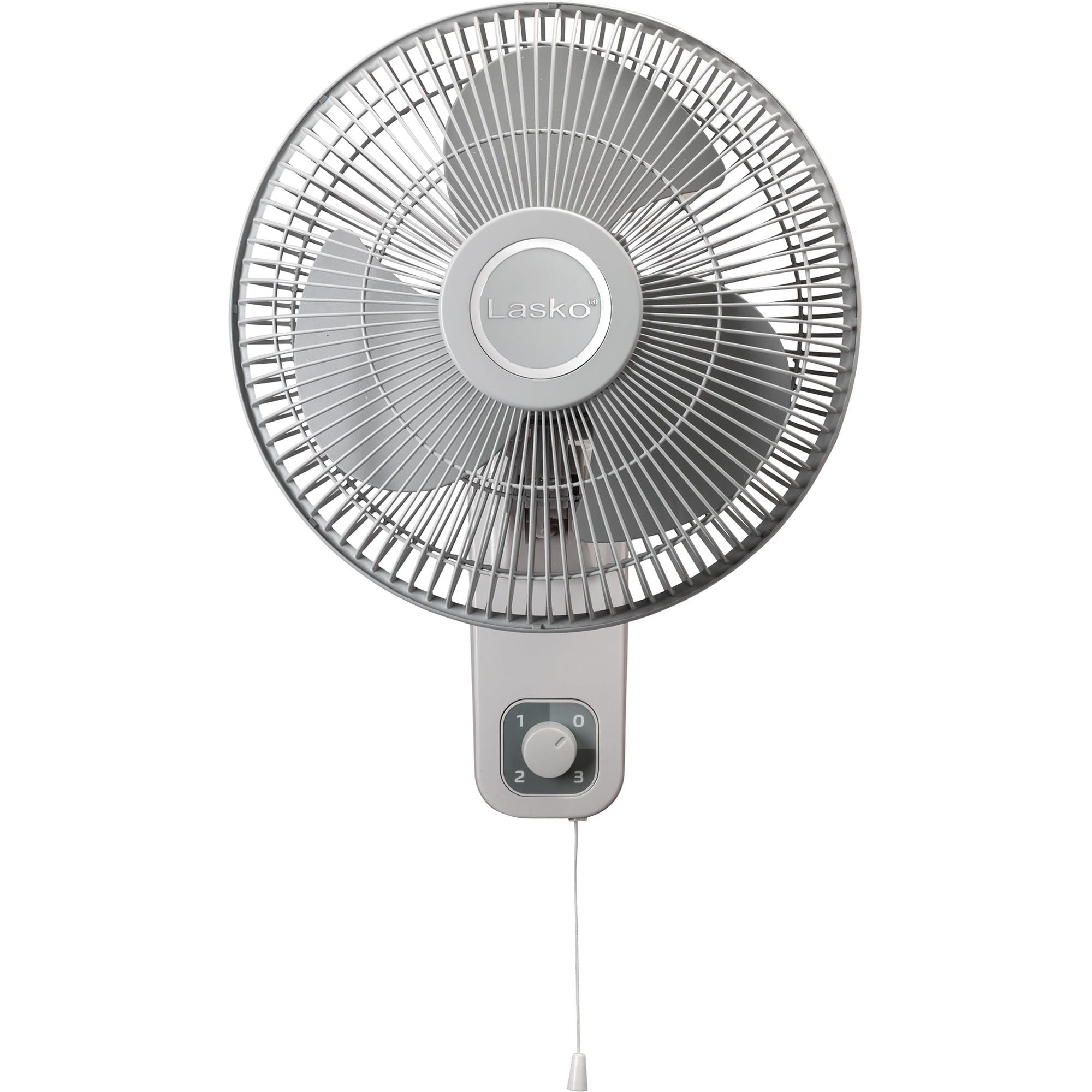 Lasko M12900 Oscillating 12 Inch Wall Mount Fan For Indoor Use, Light Grey