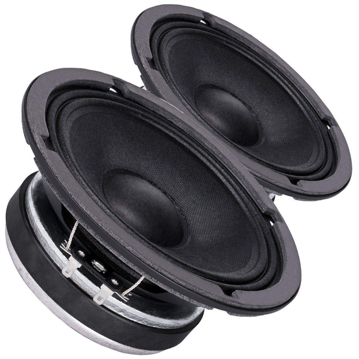 Pair Faital Pro 6Fe200 6.5' Midrange Woofer Voice Speaker 4 Ohm 260W 95Db 1.5Vc