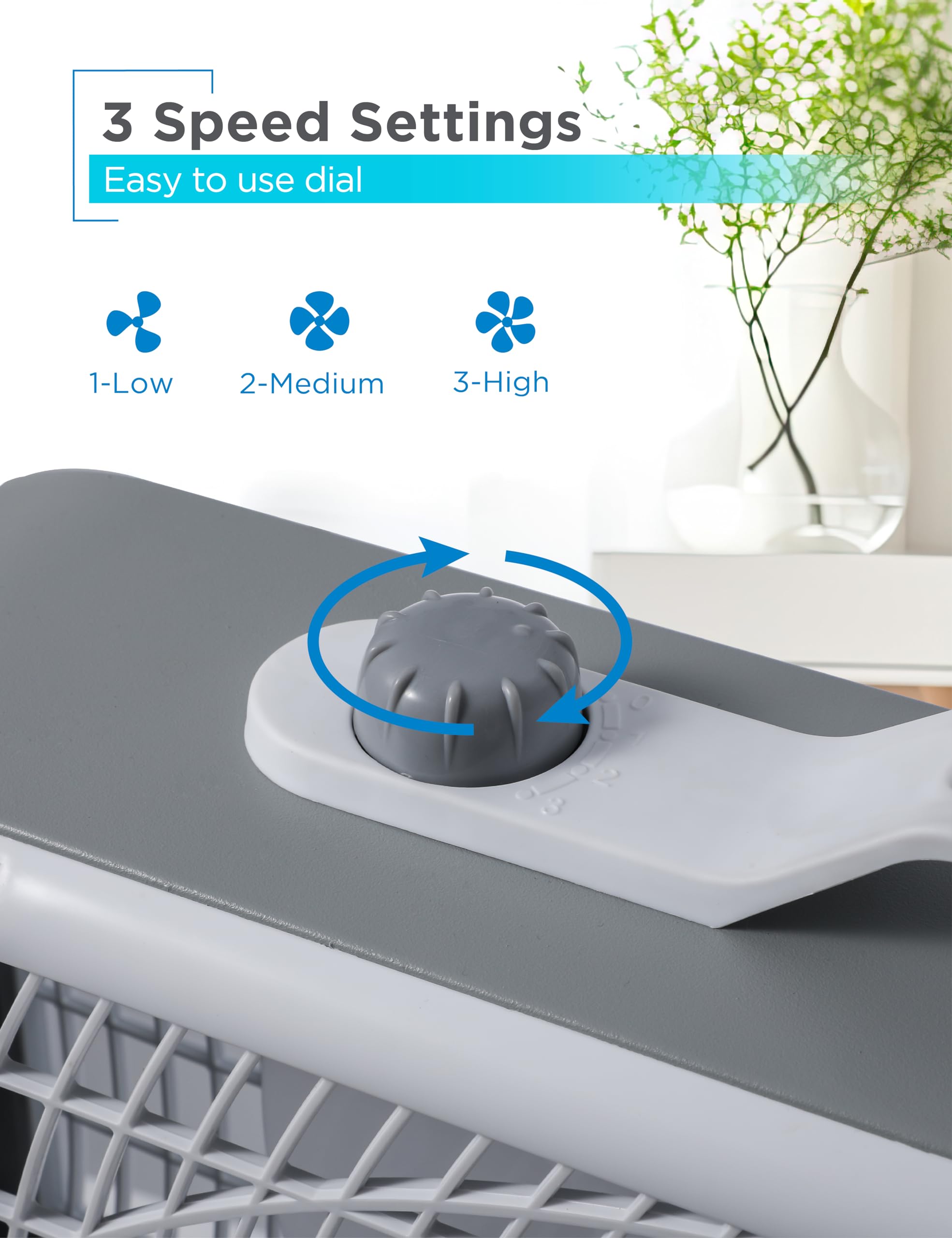 Black+Decker Box Fan With 3 Speed Settings, 20    Box Fan With Carrying Handle, Rotary Knob And Recessed Cord Storage, Portable