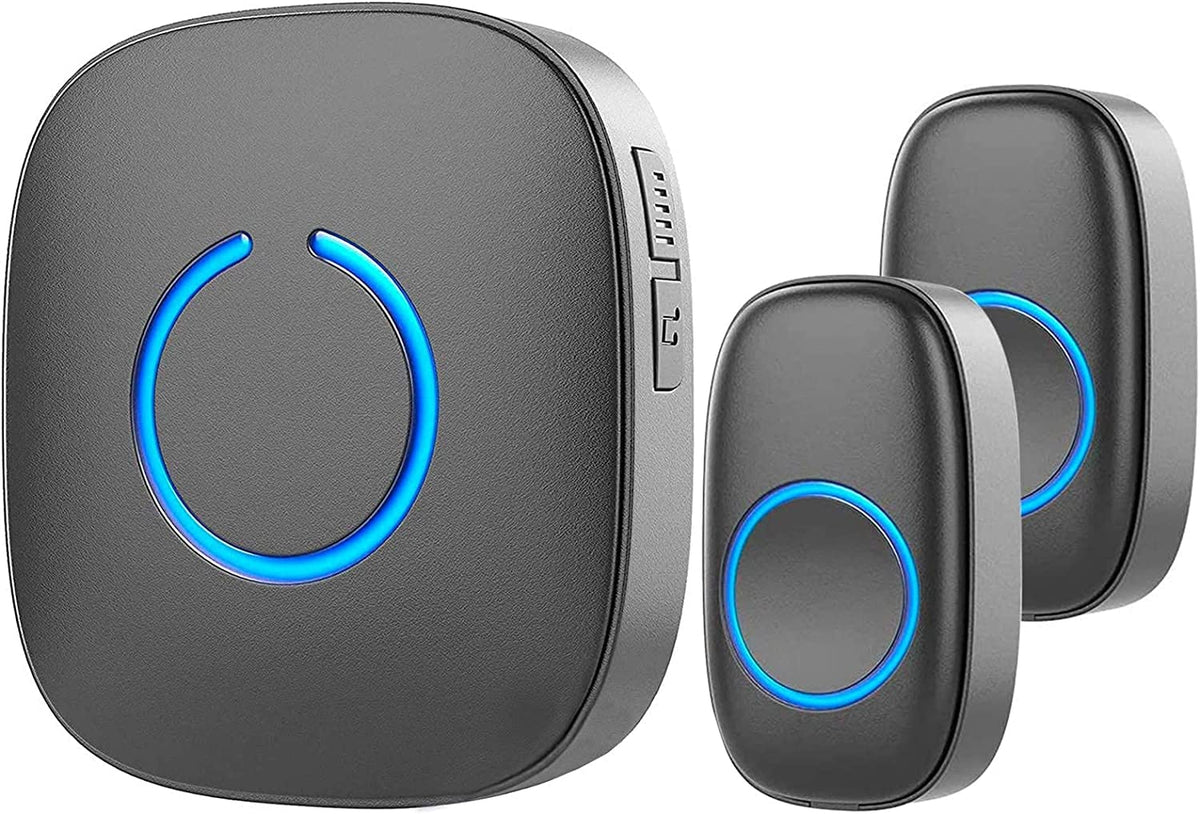 Sadotech Wireless Doorbell For Home   Battery Operated, 1000 Feet, Wireless Door Bell W/Led Flash, 2 Door Bell Ringer & 1 Plug I