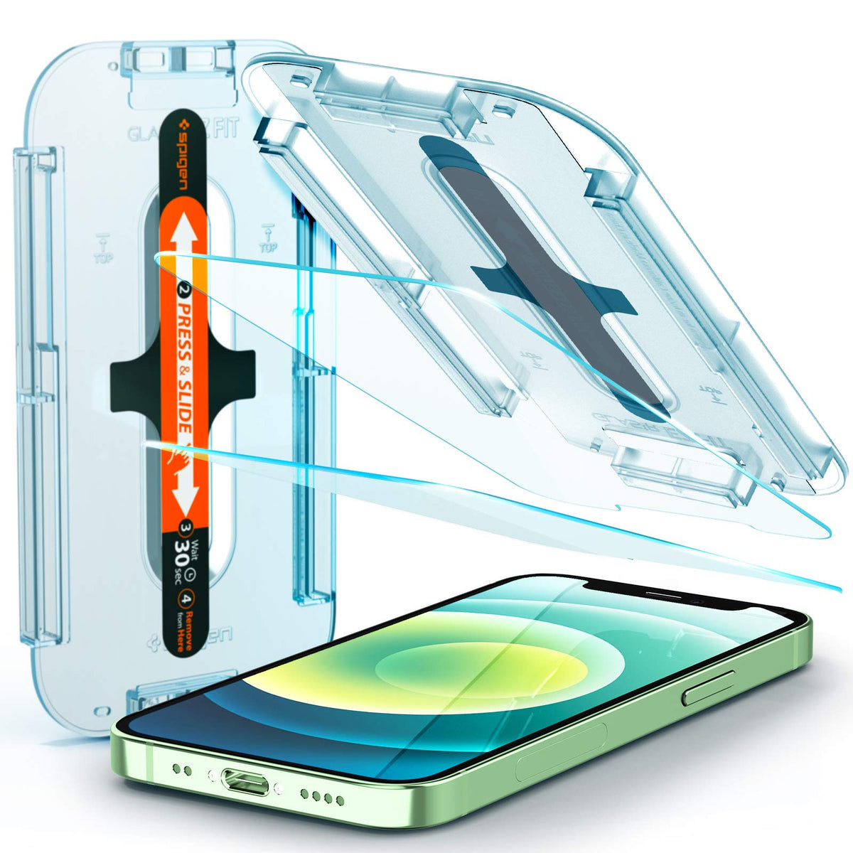 Spigen Tempered Glass Screen Protector Glastr Ez Fit] Designed For Iphone 12 Mini (2020) 54 Inch] Case Friendly]   2 Pack