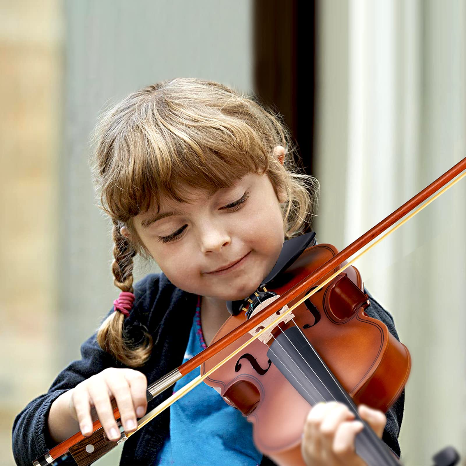 Vangoa 1/4 Violin Set For Beginners Kids Student Fiddle Quarter Size Acoustic Violin Outfit With Starter Kit For Children, Natur