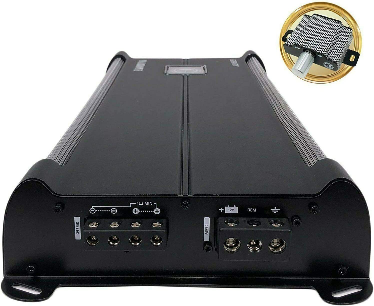 Gravity 4000.1D Class D Car Audio Amplifier   1800 Watts True Rms @ 1 Ohm Max Power At 4000W, 1/2/4 Ohm Stable, Digital, Monoblo