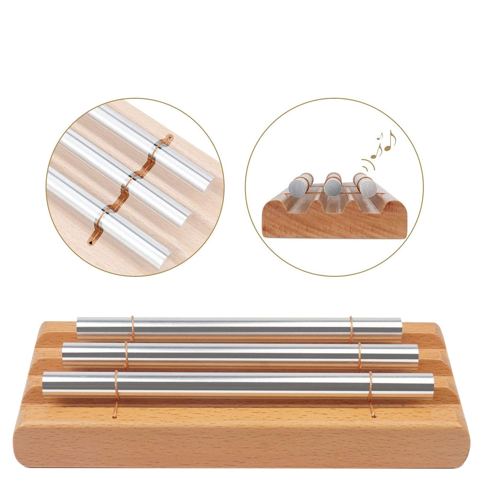 Meditation Trio Chime Sunyin Classroom Teacher Chime,Meditation Chime,Yoga Chime,Mindfulness Three Tone Hand Chime