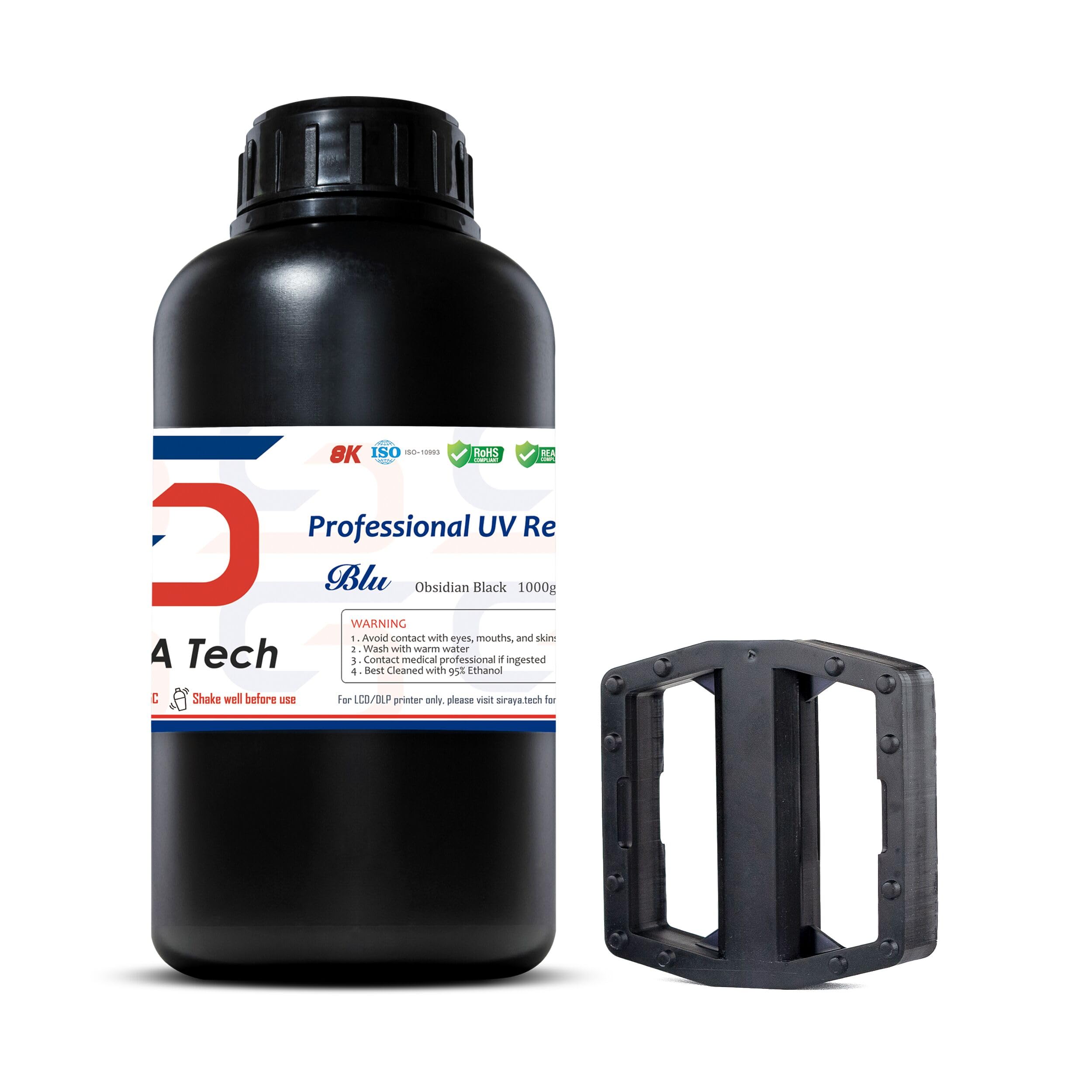 Siraya Tech Blu 3D Printer Resin High Toughness Resolution Strong And Precise 3D Printing Resin 405Nm Uv Curing Rapid Resin For