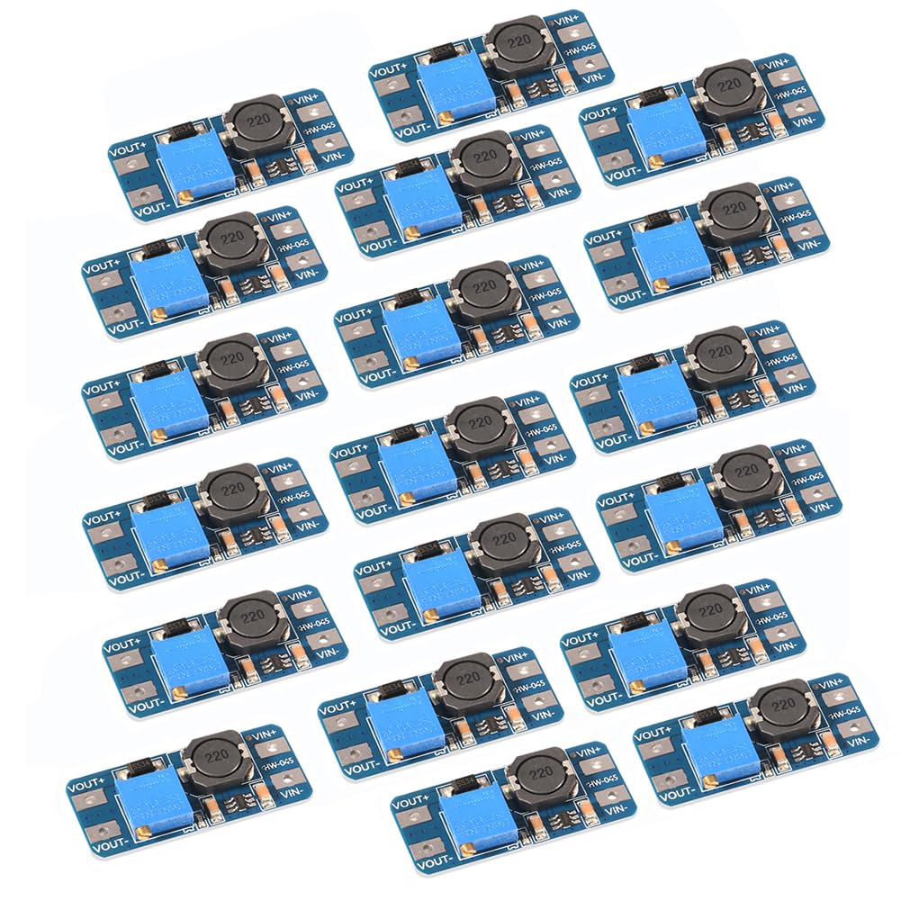 20Pcs Mt3608 Dc Dc Step Up Boost Power Converter 2A Module Adjustable Step Up Voltage Regulator Board 2 24V To 5V 28V Output