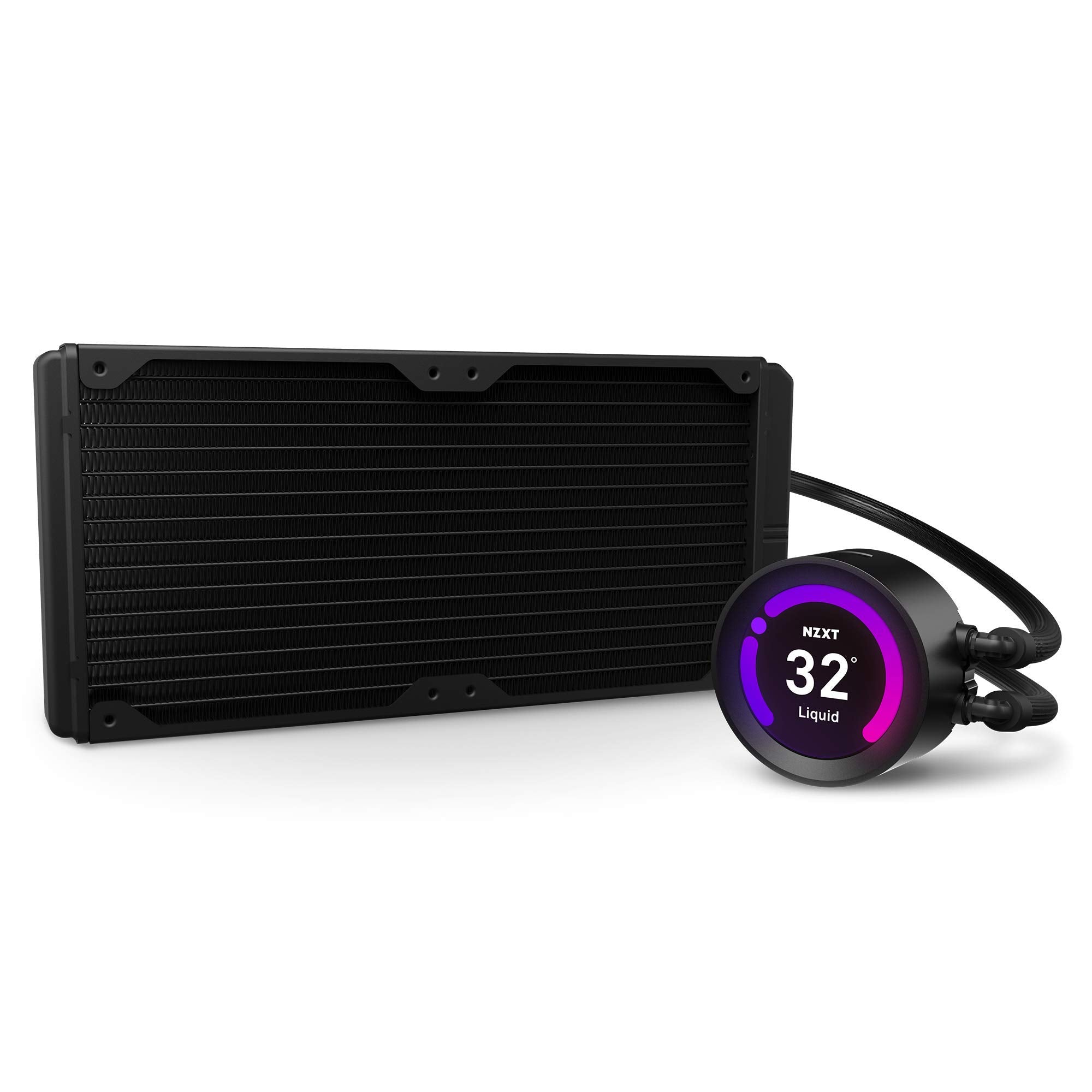 Nzxt Kraken Z63 280Mm   Rl Krz63 01   Aio Rgb Cpu Liquid Cooler   Customizable Lcd Display   Improved Pump   Powered By Cam V4